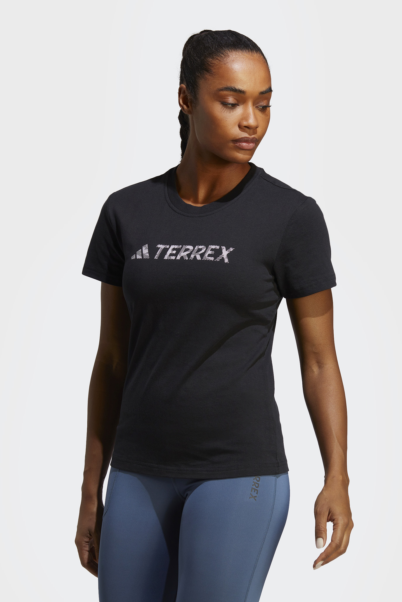 Жіноча чорна футболка Terrex Classic Logo 1