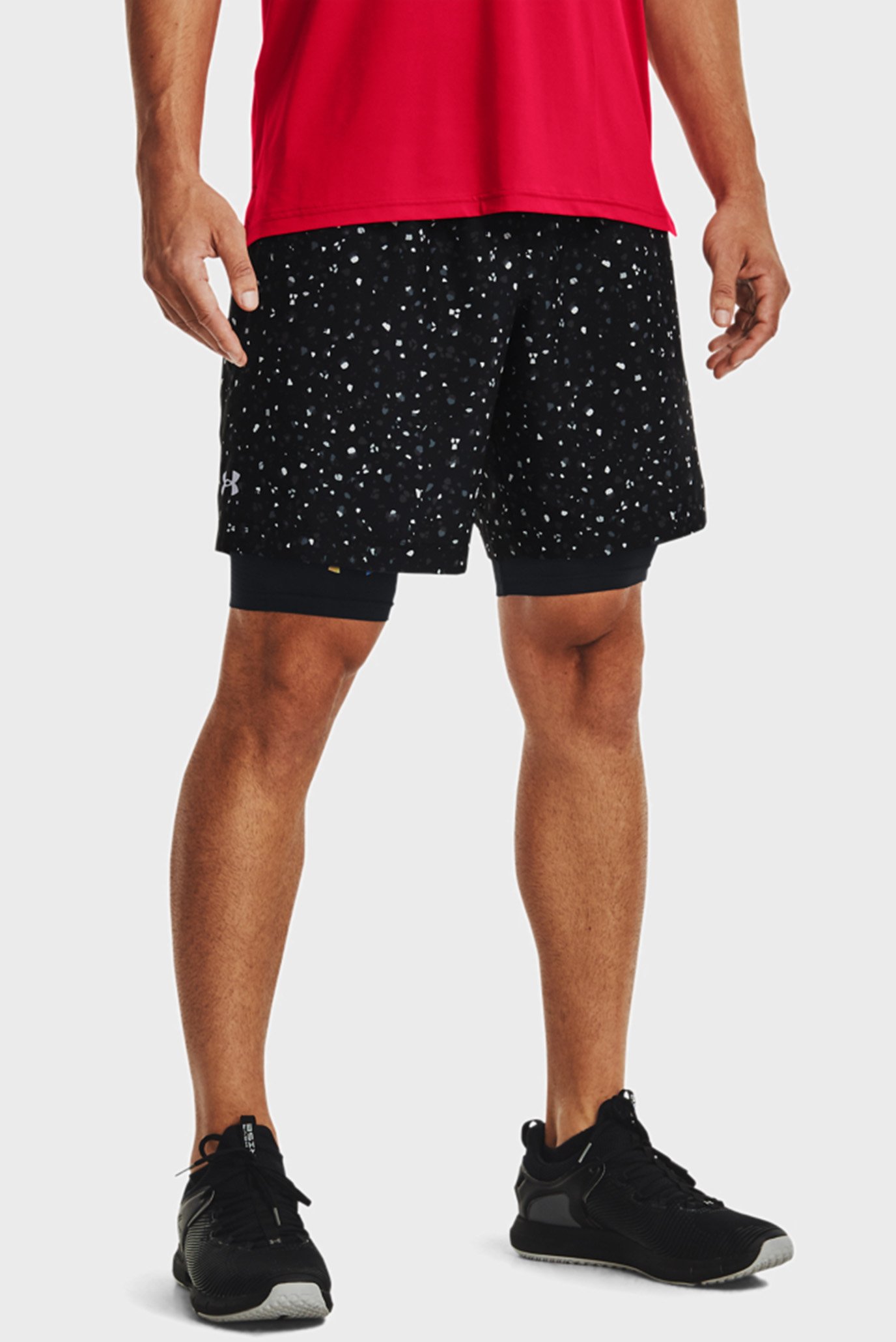 Чоловічі чорні шорти UA Woven Adapt Shorts 1