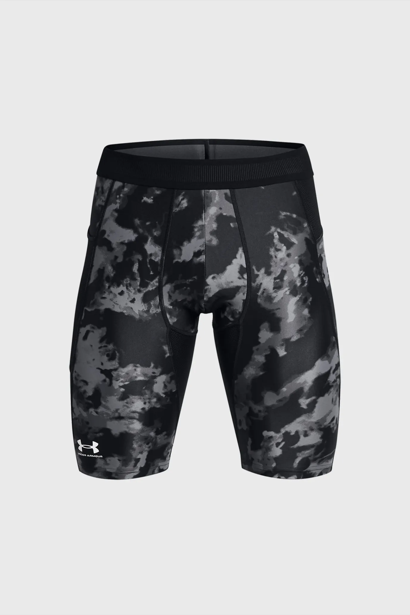 Чоловічі чорні камуфляжні велосипедки UA HG IsoChill Prtd Lg Sts 5