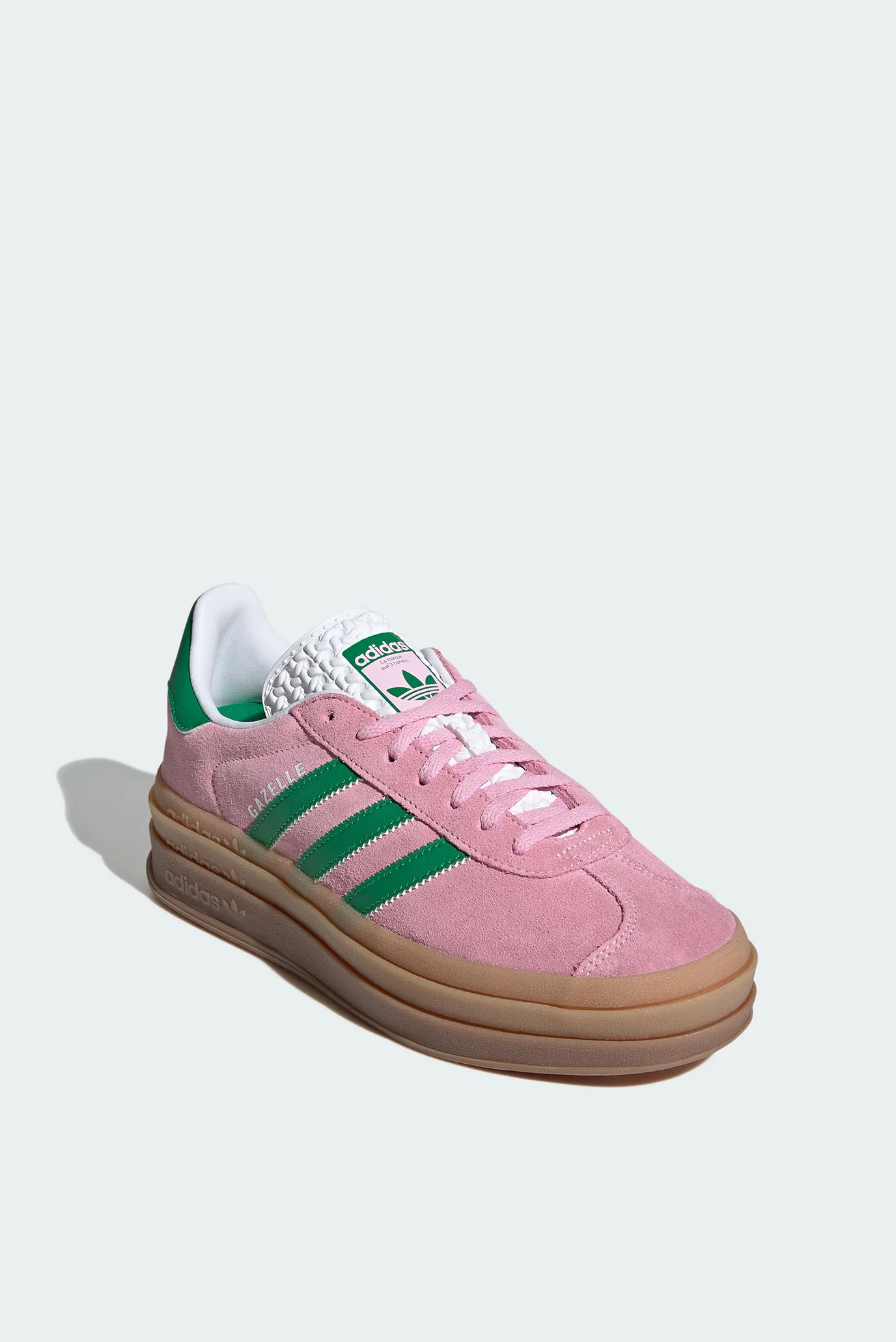Жіночі рожеві замшеві снікерси Gazelle Bold 4
