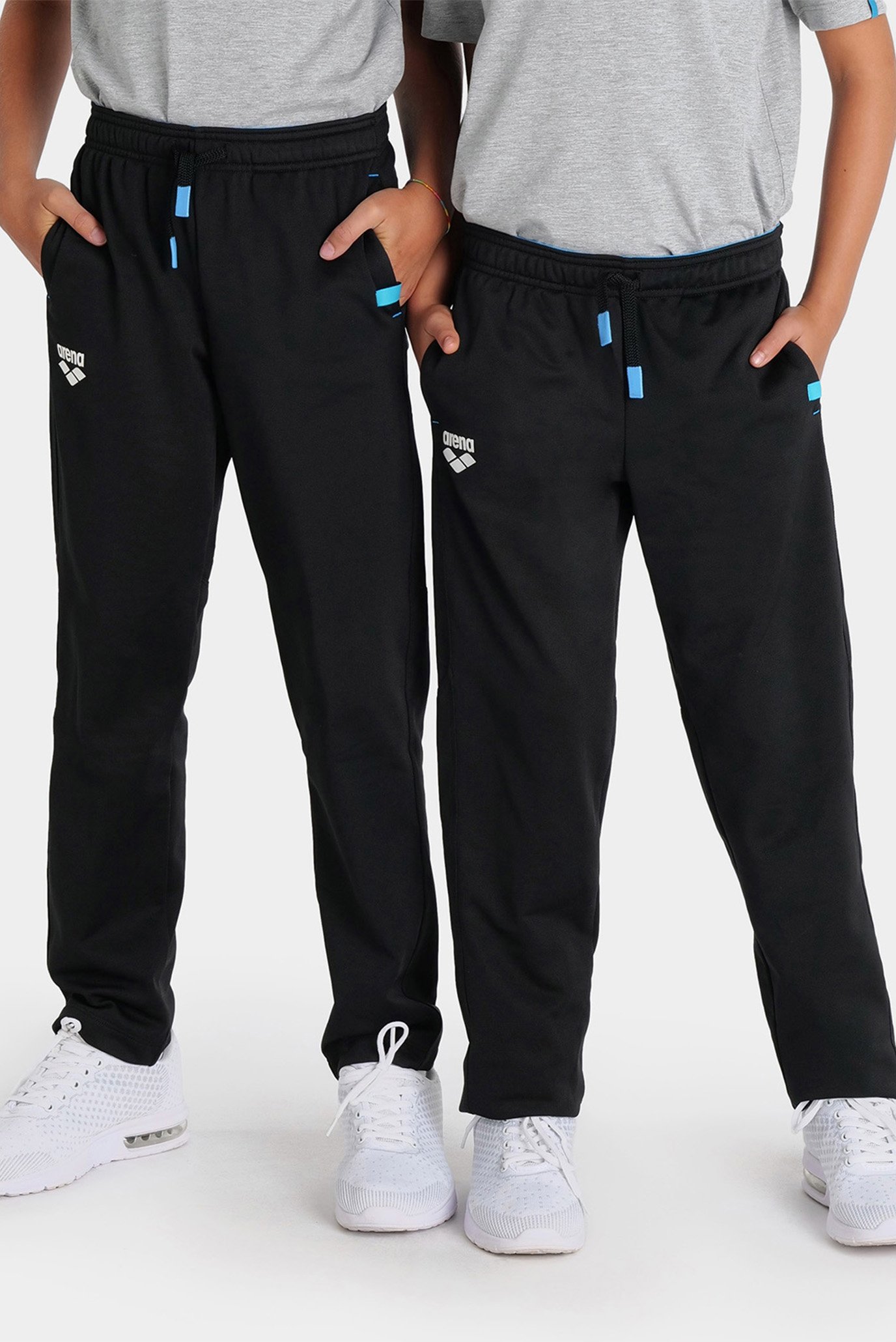 Детские черные спортивные брюки TEAM PANT SOLID KNITTED POLY 1