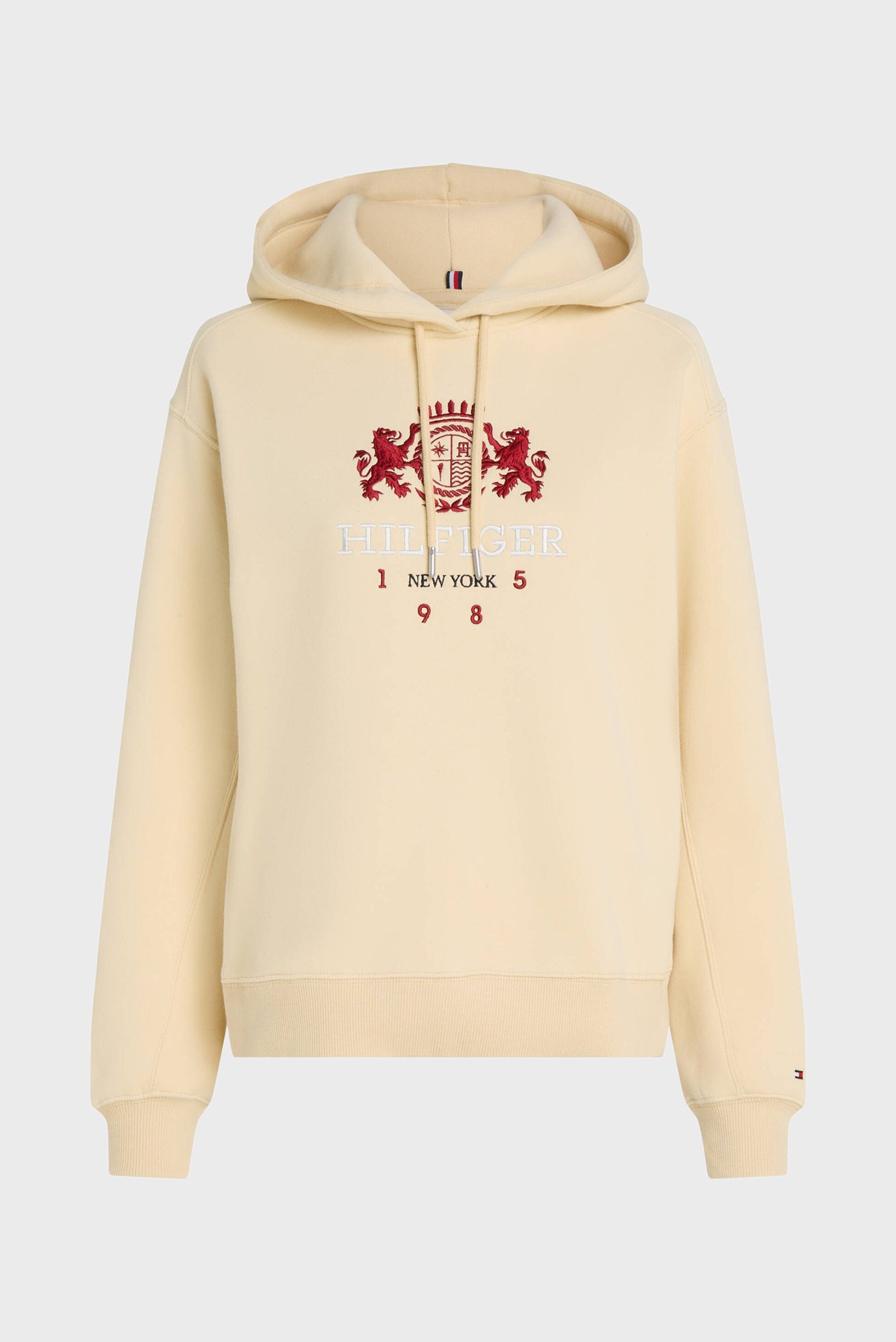 Женское бежевое худи MDRN REG VARSITY CREST 1