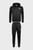 Чоловічий чорний спортивний костюм (худі, штани) WEETWOOD