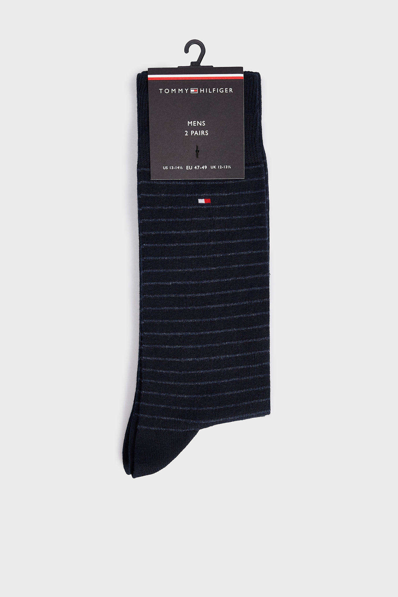 Мужские темно-синие носки (2 пары) TH MEN SMALL STRIPE SOCK 1