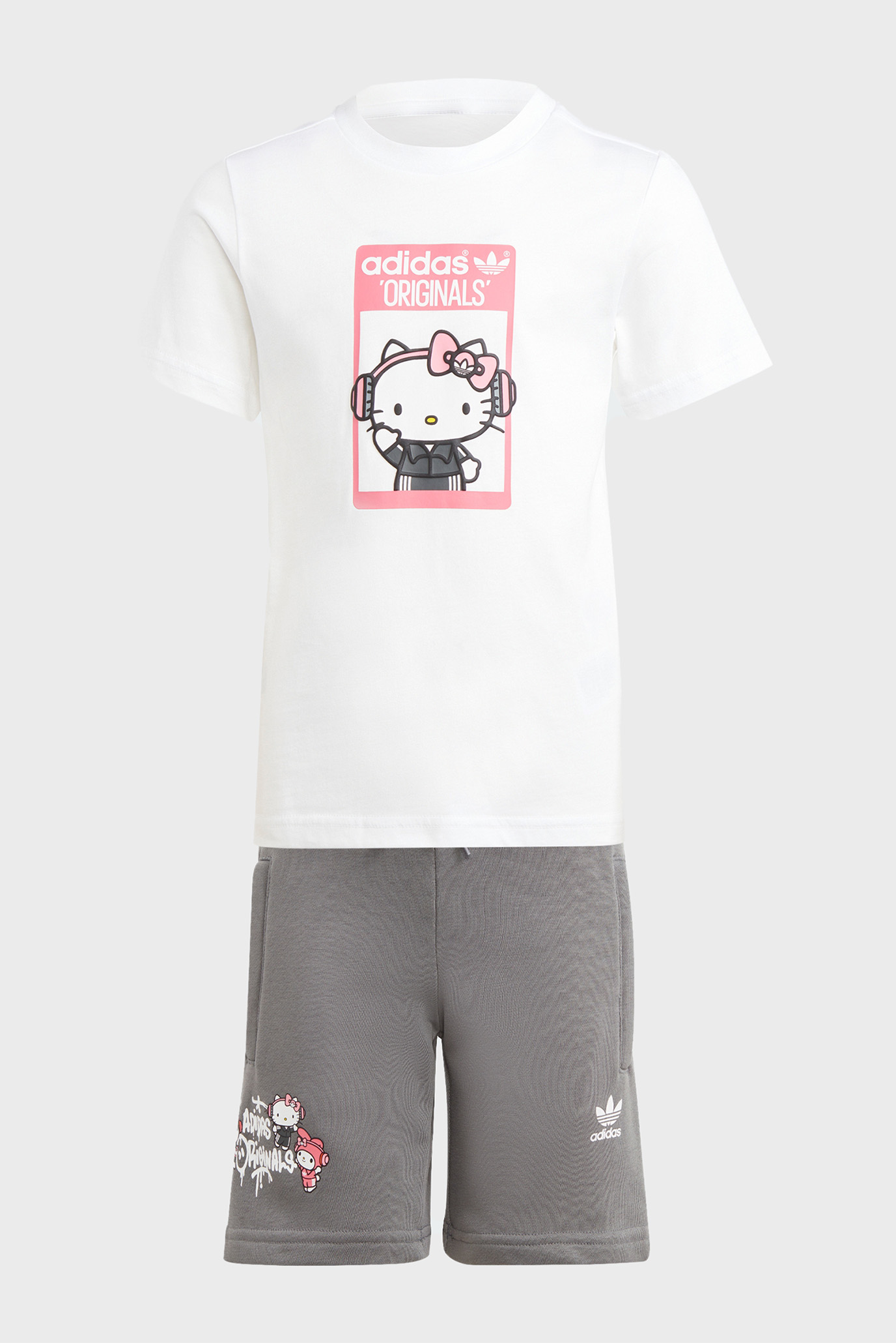 Детский комплект одежды (футболка, шорты) adidas Originals x Hello Kitty 1