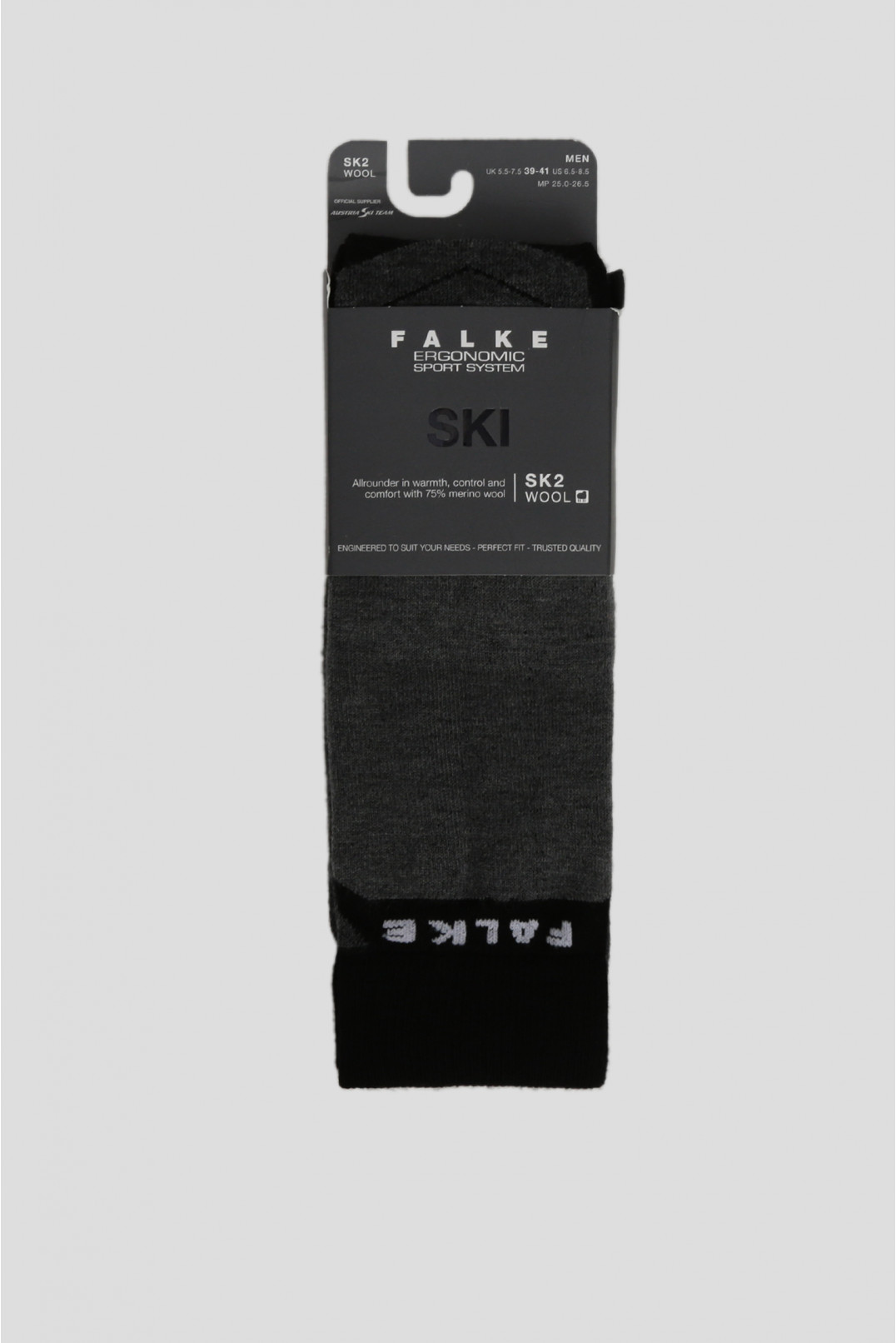 Чоловічі сірі лижні шкарпетки SK2 WOOL 1