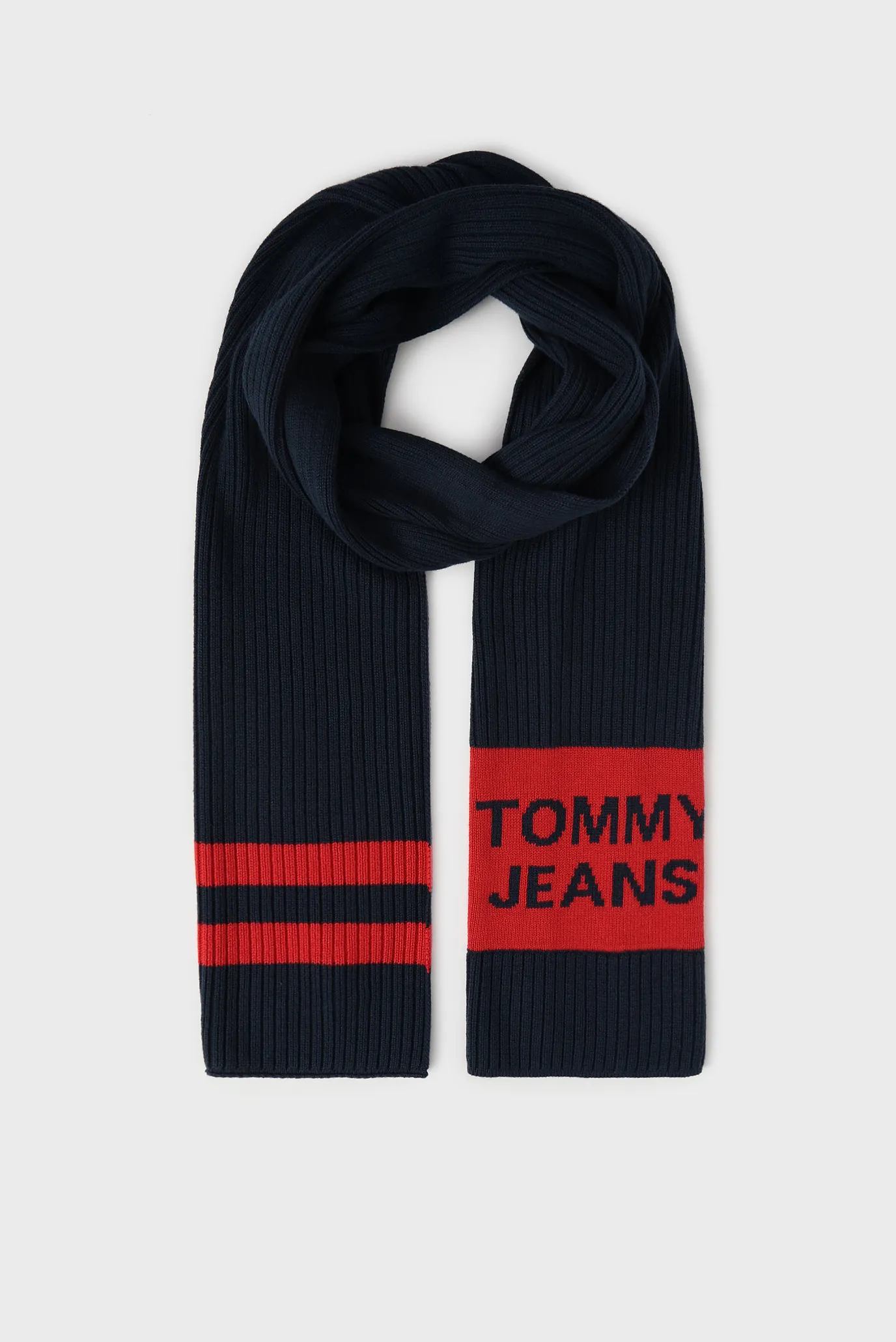 Мужской темно-синий шарф TJM WARM LOGO Синий ONESIZE Tommy Jeans AM0AM05212