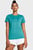 Женская бирюзовая футболка UA Tech BL HD SS