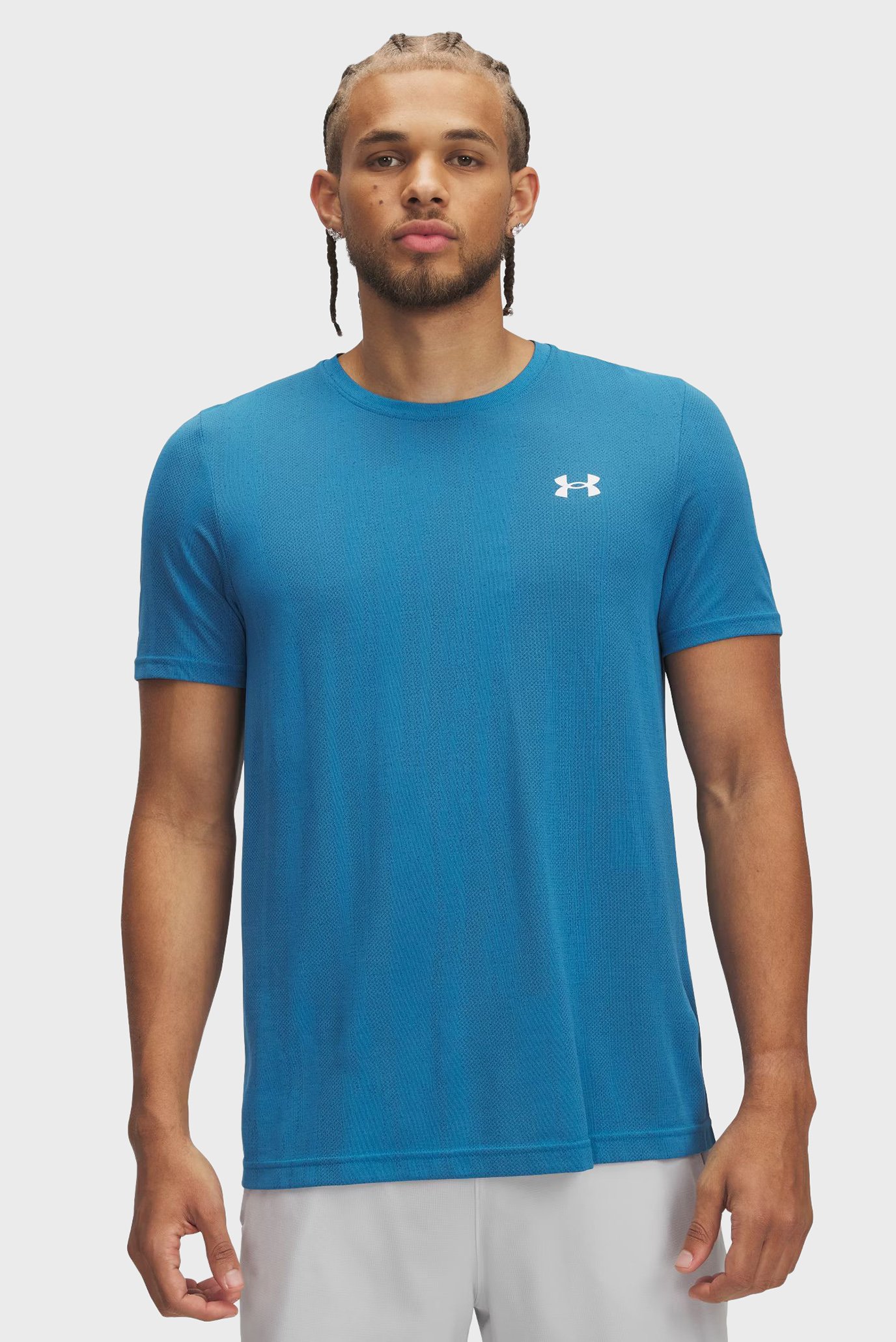 Мужская голубая футболка Vanish Seamless Novelty SS Голубой S Under Armour 1388129-452 Мужская голубая футболка Vanish Seamless Novelty SS Голубой S Under Armour 1388129-452