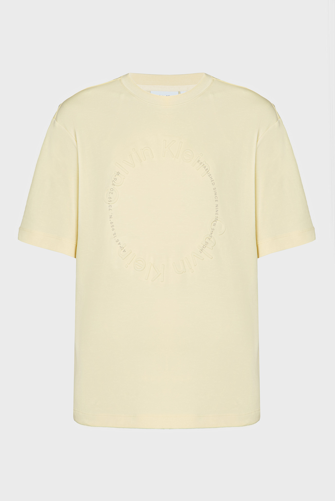 Женская желтая футболка CIRCLE GRAPHIC 1