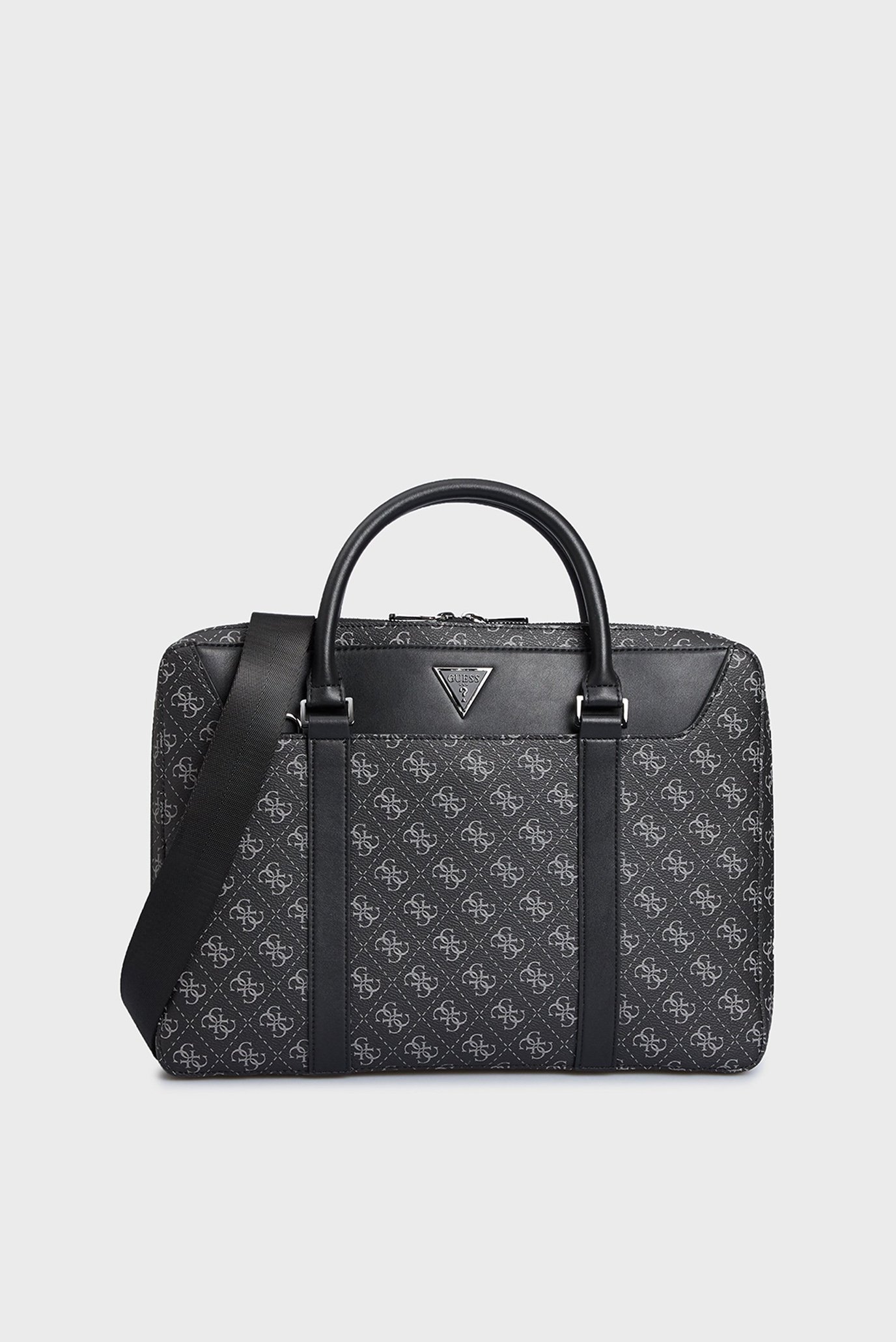 Мужская черная сумка для ноутбука с узором VEZZOLA SMRT DOC CASE W HNDLS Черный ONESIZE Guess HMEVZLP3138 Мужская черная сумка для ноутбука с узором VEZZOLA SMRT DOC CASE W HNDLS Черный ONESIZE Guess HMEVZLP3138