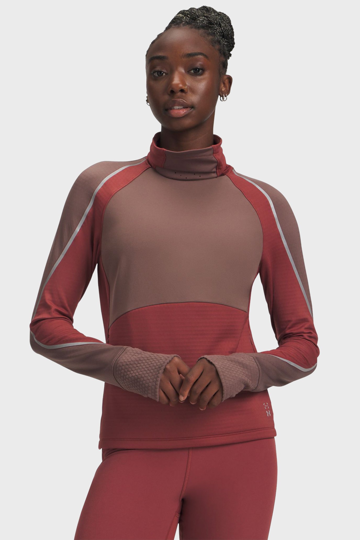 Женский терракотовый лонгслив UA Halo Run CW Funnel Красный S Under Armour 6004026-688 Женский терракотовый лонгслив UA Halo Run CW Funnel Красный S Under Armour 6004026-688