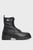 Мужские черные кожаные ботинки LACE UP WARM LINED BOOT