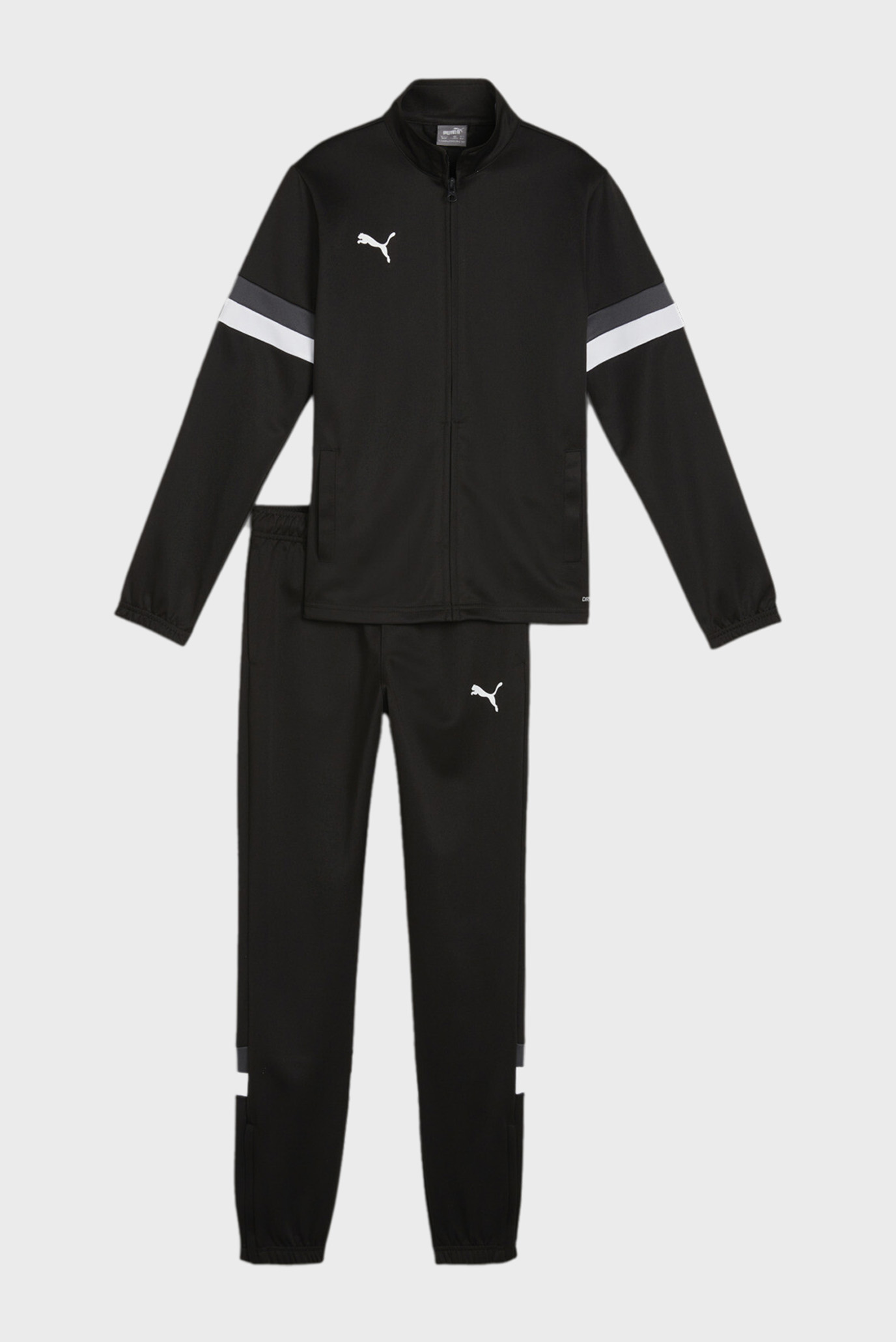 Дитячий чорний спортивний костюм (кофта, штани) teamRISE Youth Football Tracksuit 1