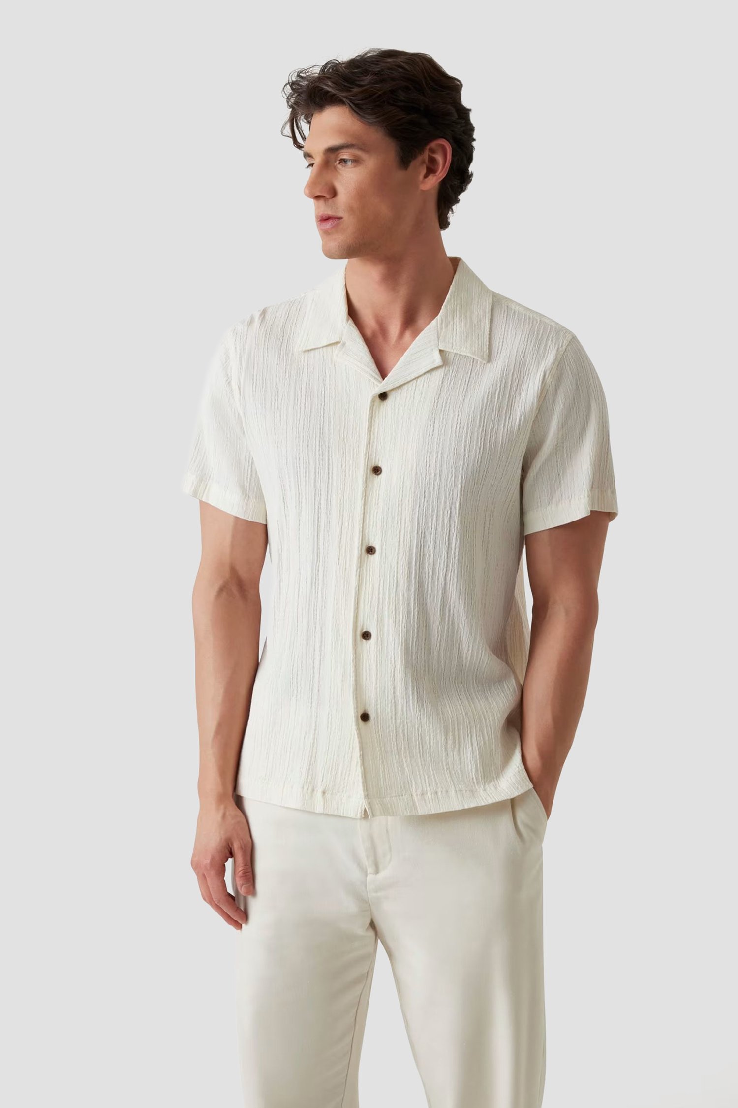 Мужская белая рубашка Белый S Guess M5GH67.WH340;G047 Мужская белая рубашка Белый S Guess M5GH67.WH340;G047