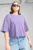 Женская сиреневая футболка WARDROBE ESS Oversized Short Tee Women