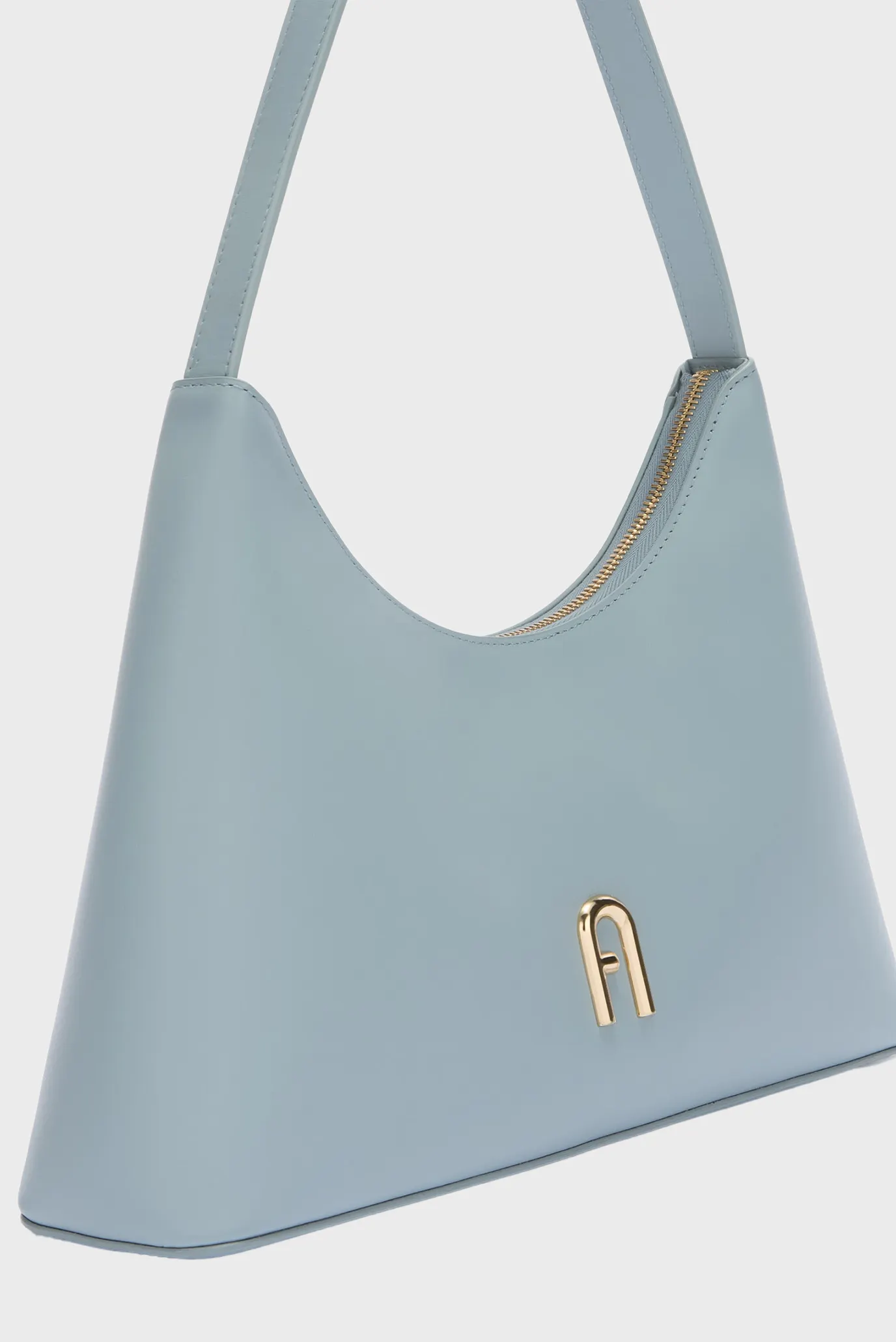 Женская голубая кожаная сумка 2