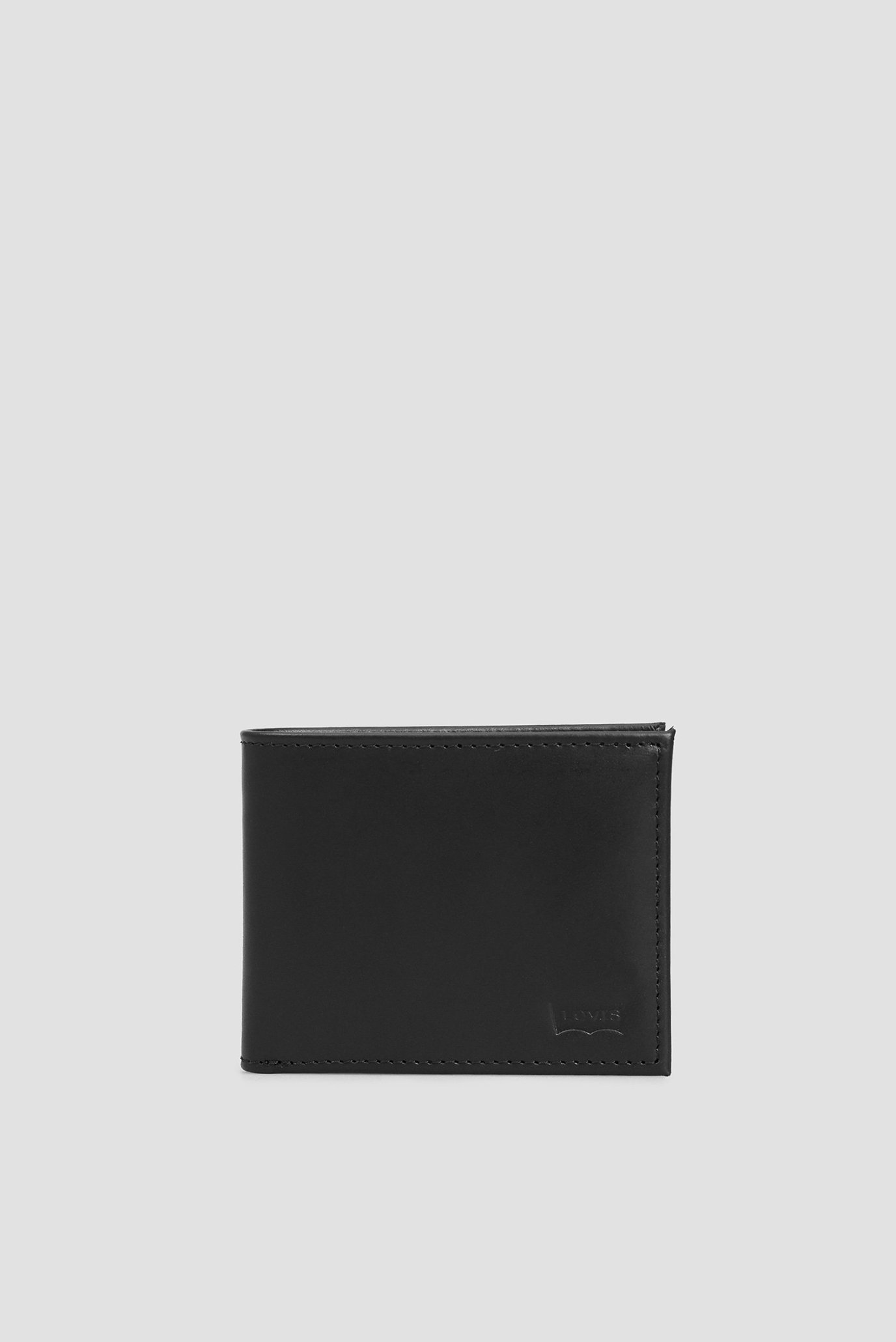 Чорний шкіряний гаманець 1