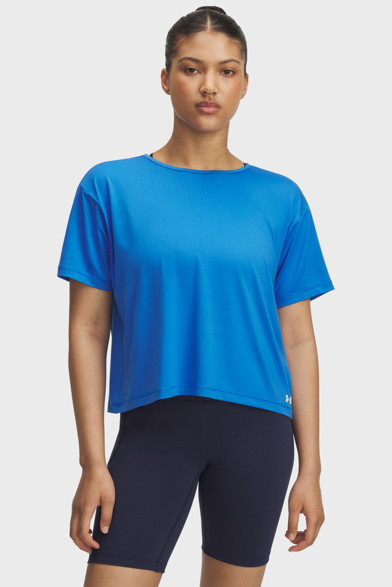 Женская синяя футболка Motion SS Синий XS Under Armour 1379178-402 Женская синяя футболка Motion SS Синий XS Under Armour 1379178-402
