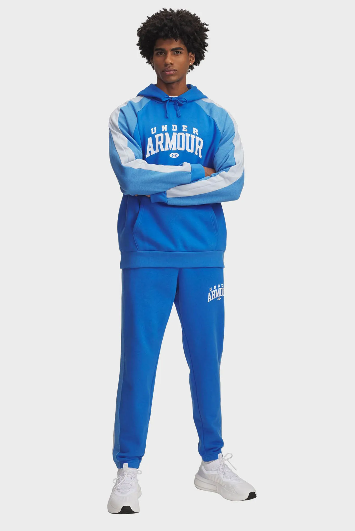 Чоловічі блакитні спортивні штани UA Rival Flc CB Pants 2