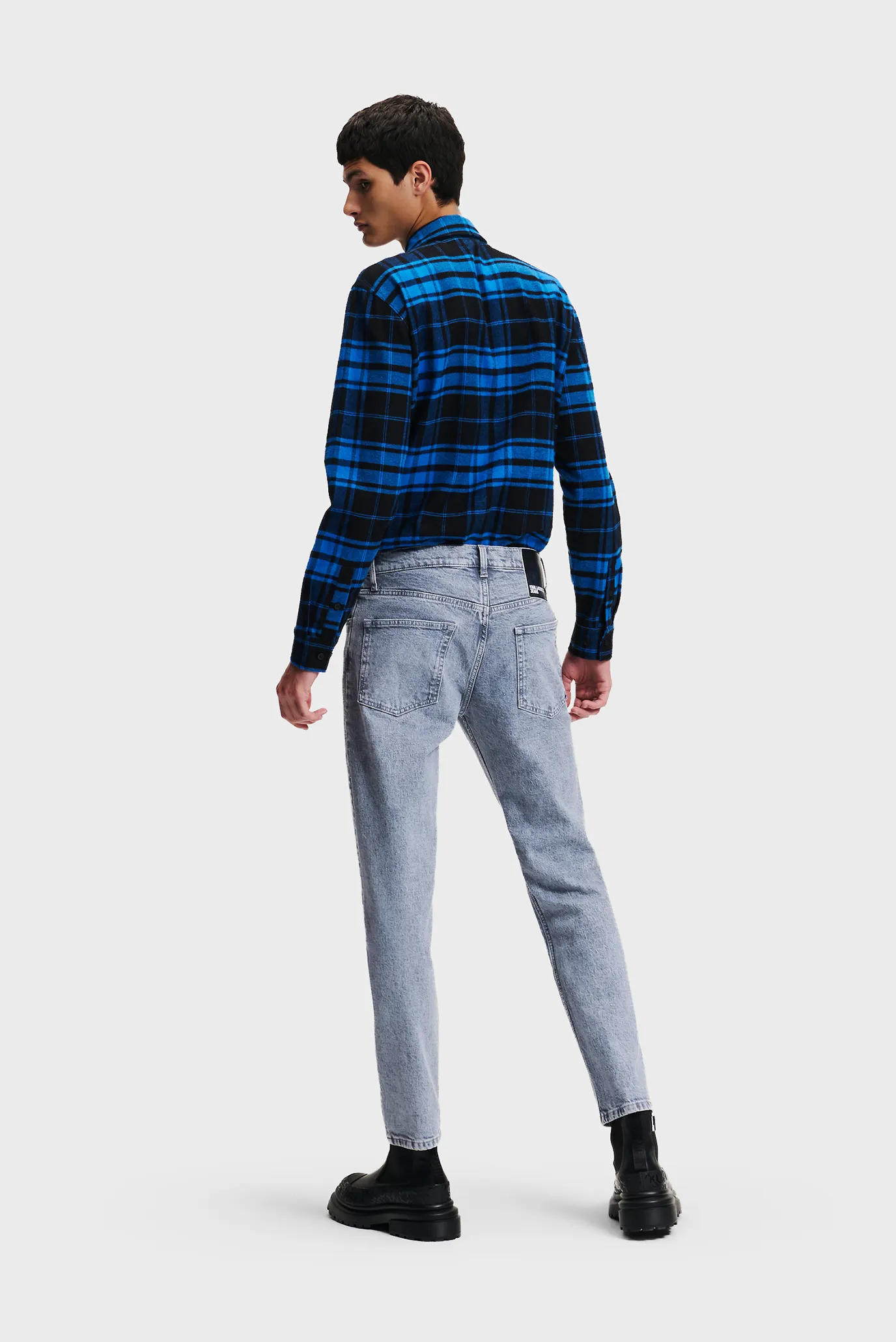 Мужские голубые джинсы klj tapered denim 3