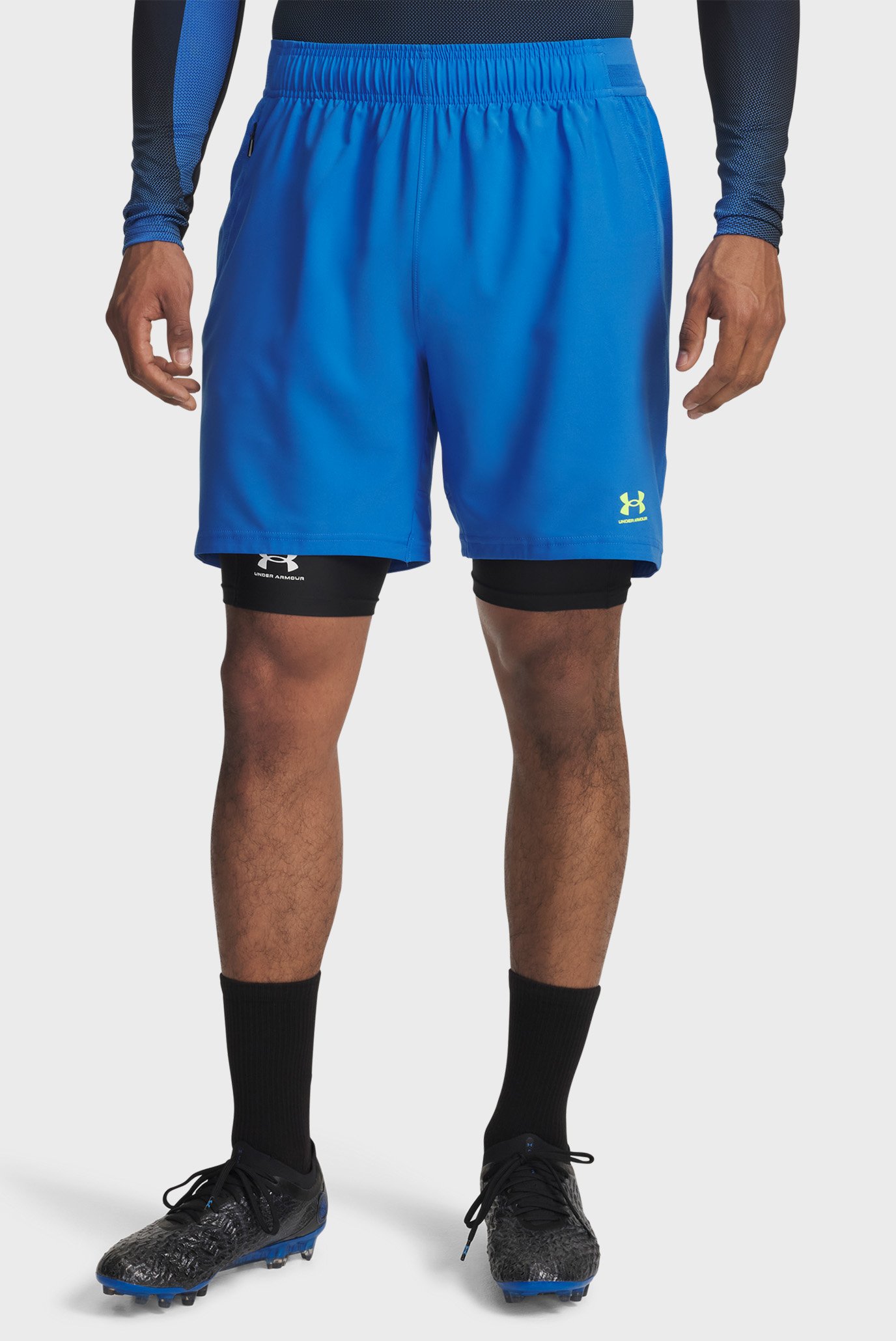 Мужские синие шорты UA M Challenger Pro Shorts Синий M Under Armour 6009621-402 Мужские синие шорты UA M Challenger Pro Shorts Синий M Under Armour 6009621-402
