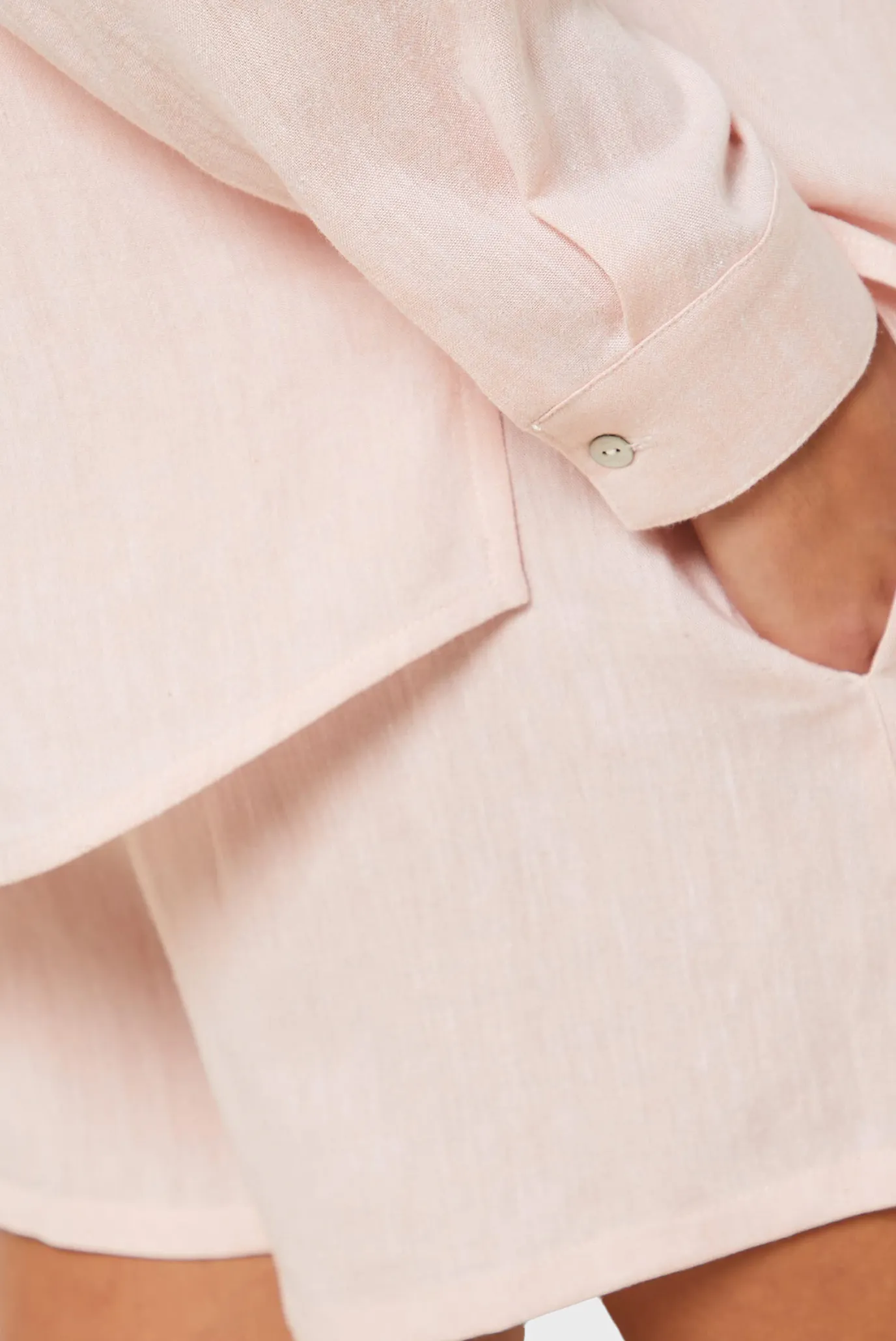 Женские розовые льняные шорты JUSTINE 4