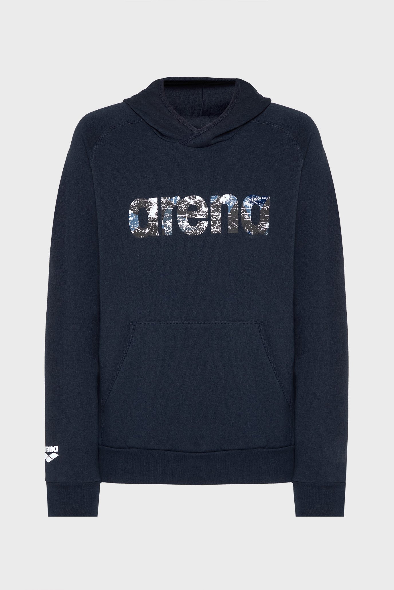 Темно-синее худи HOODED SWEAT ARENA GRAPHIC (унисекс) Синий S Arena 010196-700 Темно-синее худи HOODED SWEAT ARENA GRAPHIC (унисекс) Синий S Arena 010196-700