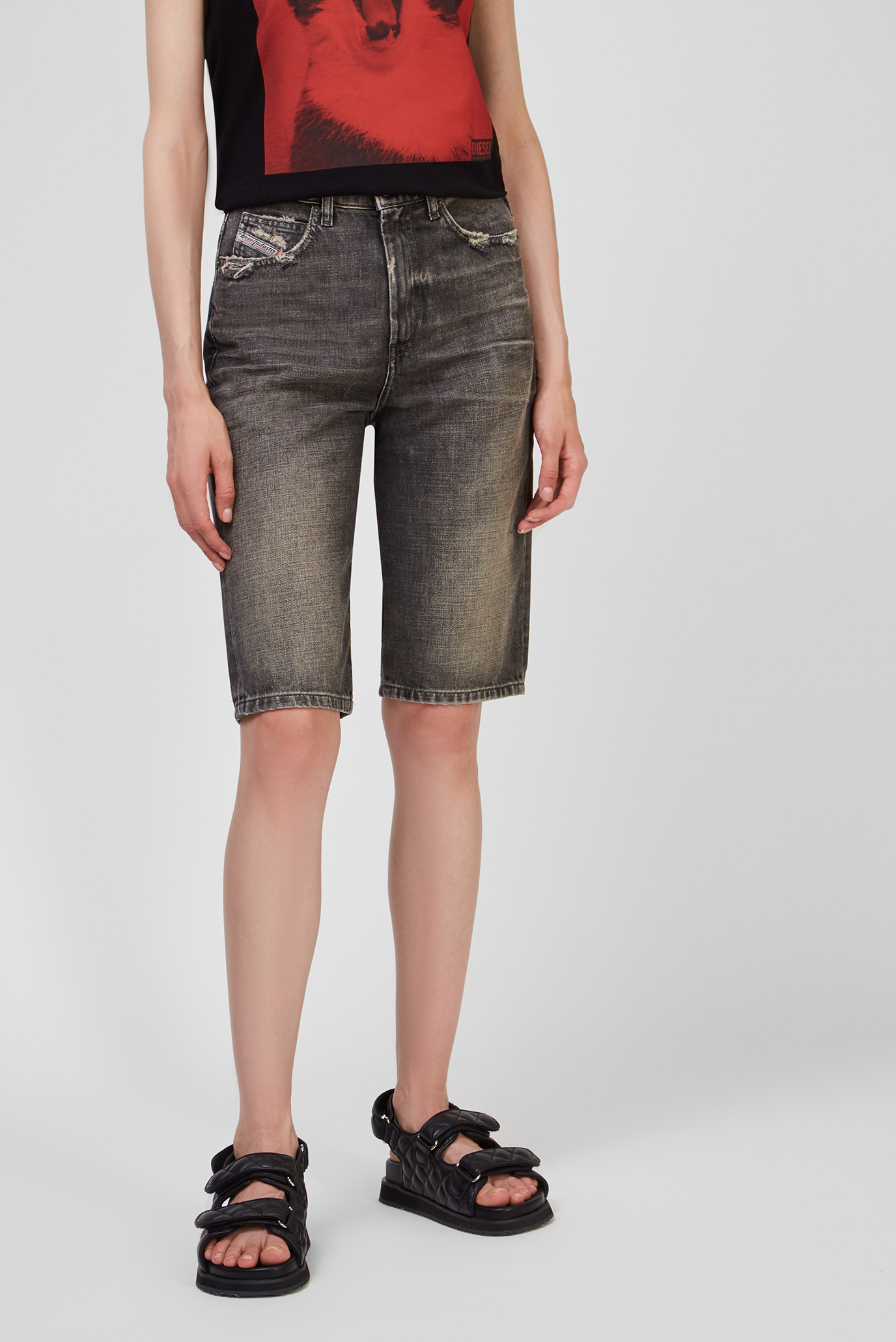 Женские серые джинсовые шорты DE-LILY-SP1 SHORTS 1