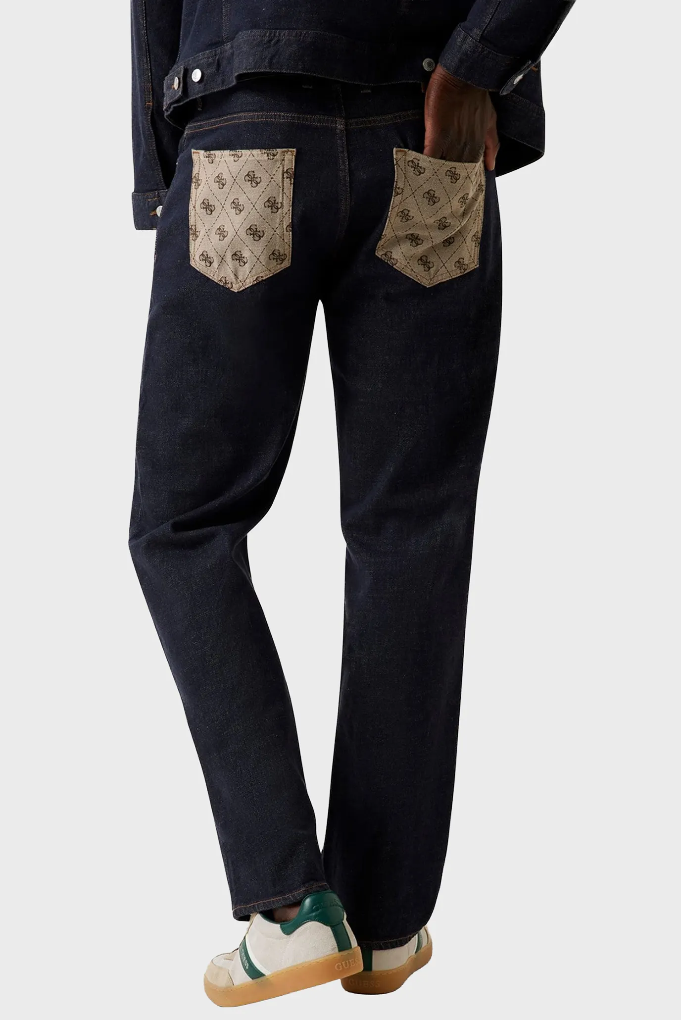 Чоловічі темно-сині джинси 3