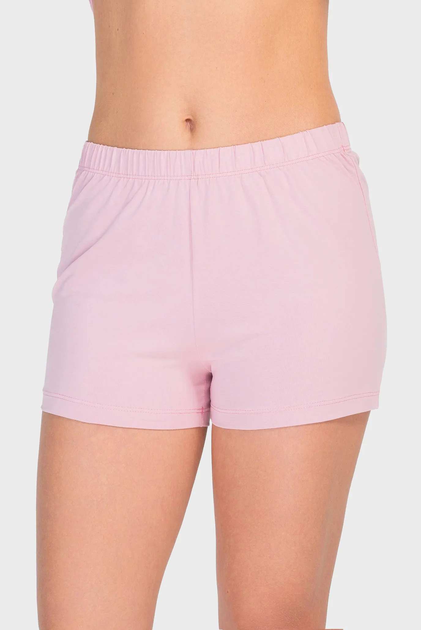 Жіноча рожева піжама (топ, шорти) 5