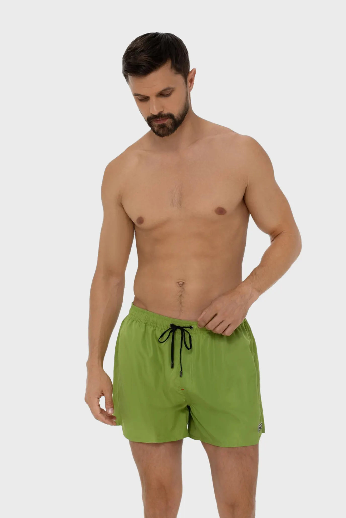 Мужские зеленые плавательные шорты 2