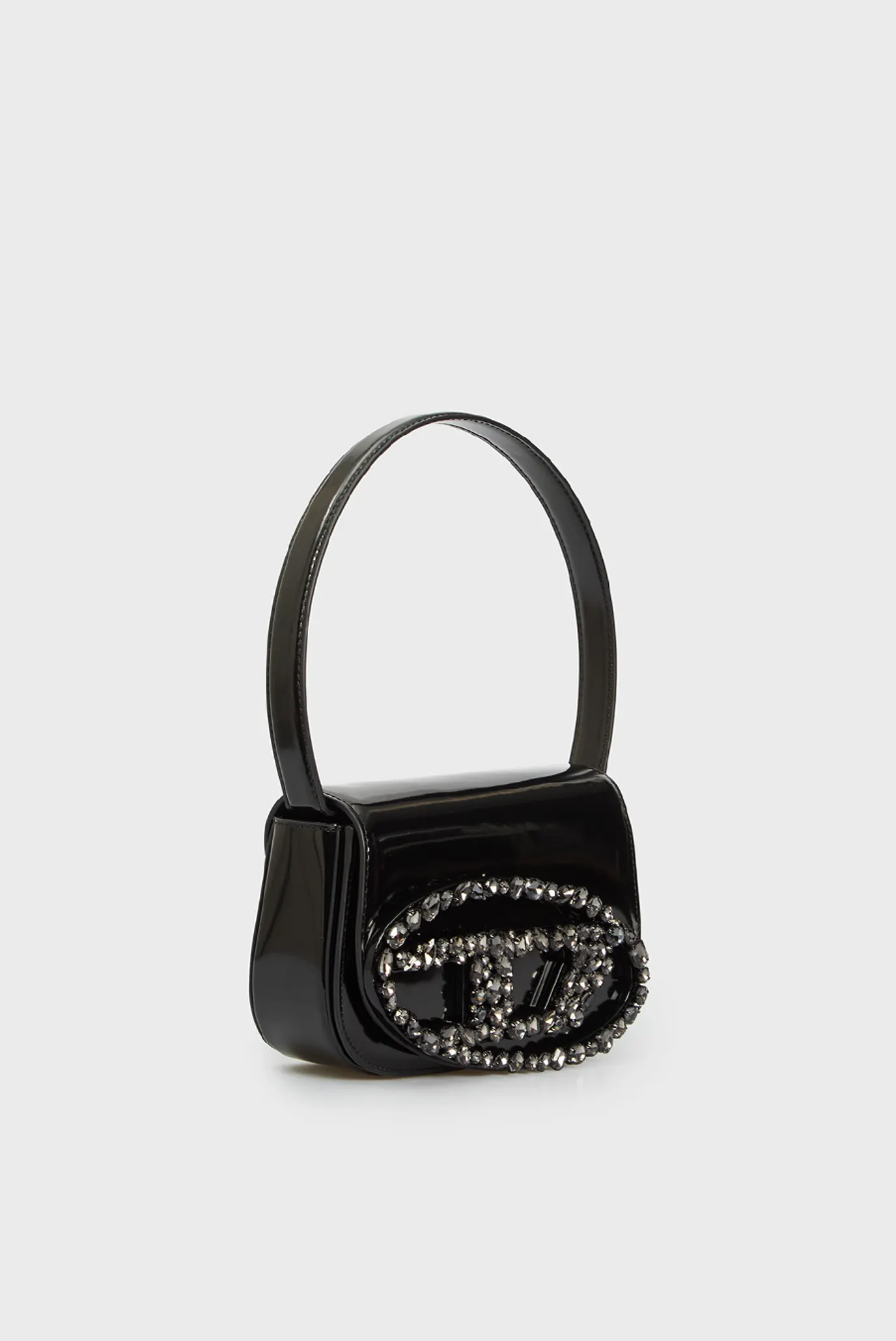 Женская черная кожаная сумка 1DR 3