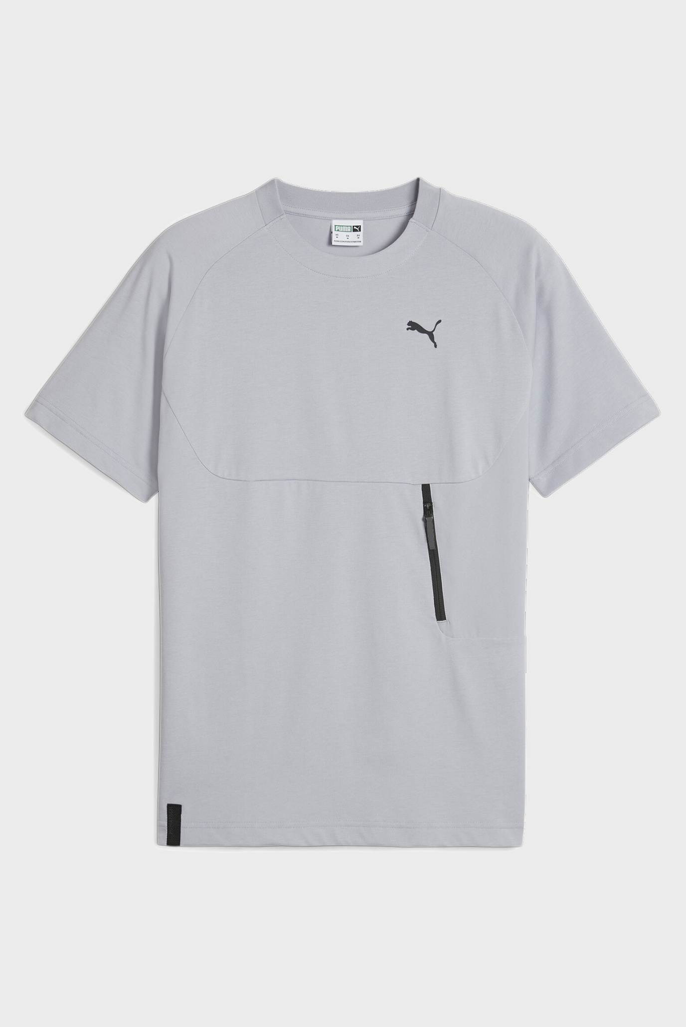 Мужская серая футболка PUMATECH Men's Pocket Tee 1