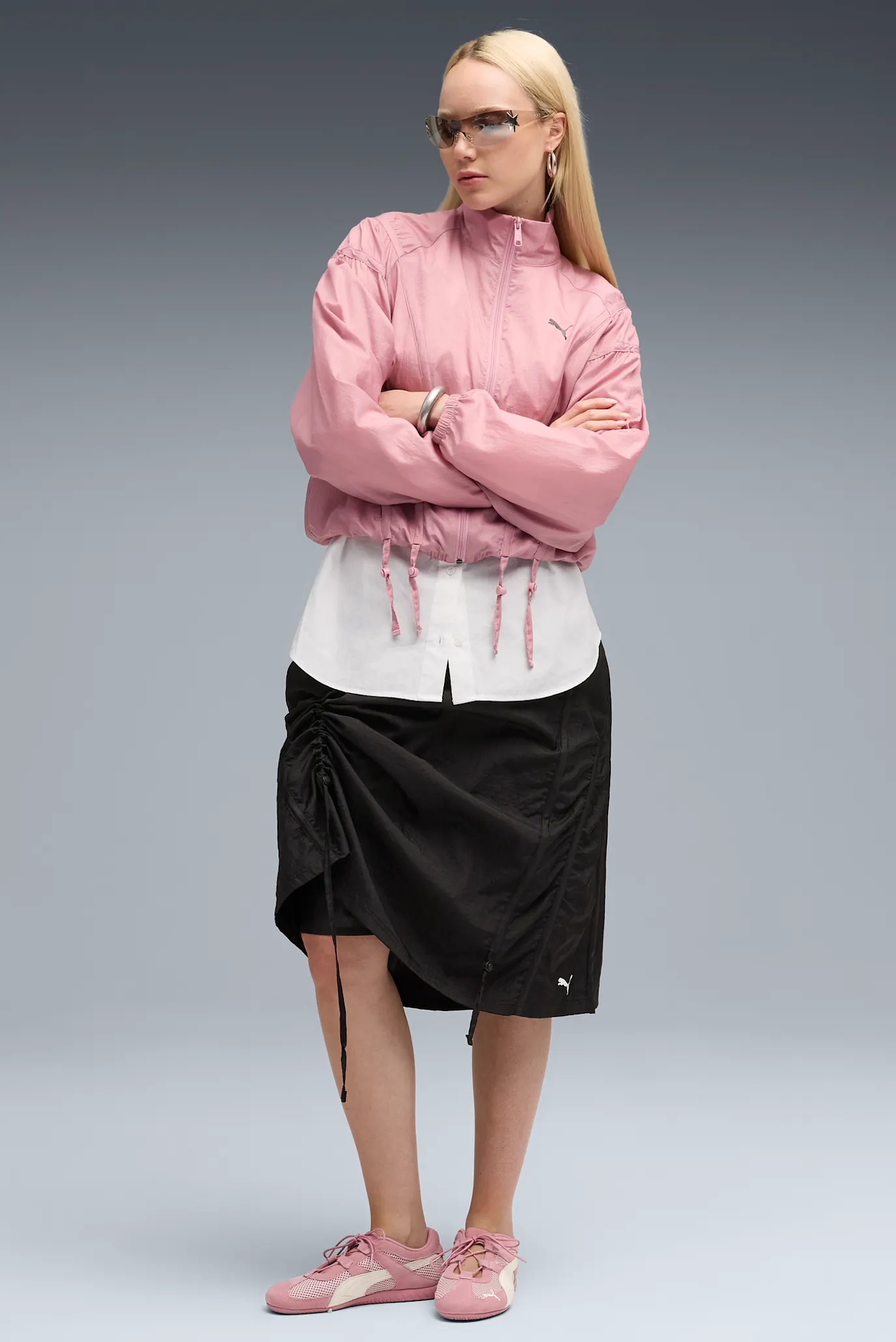 Женская черная юбка DARE TO Woven Midi Skirt Women 3