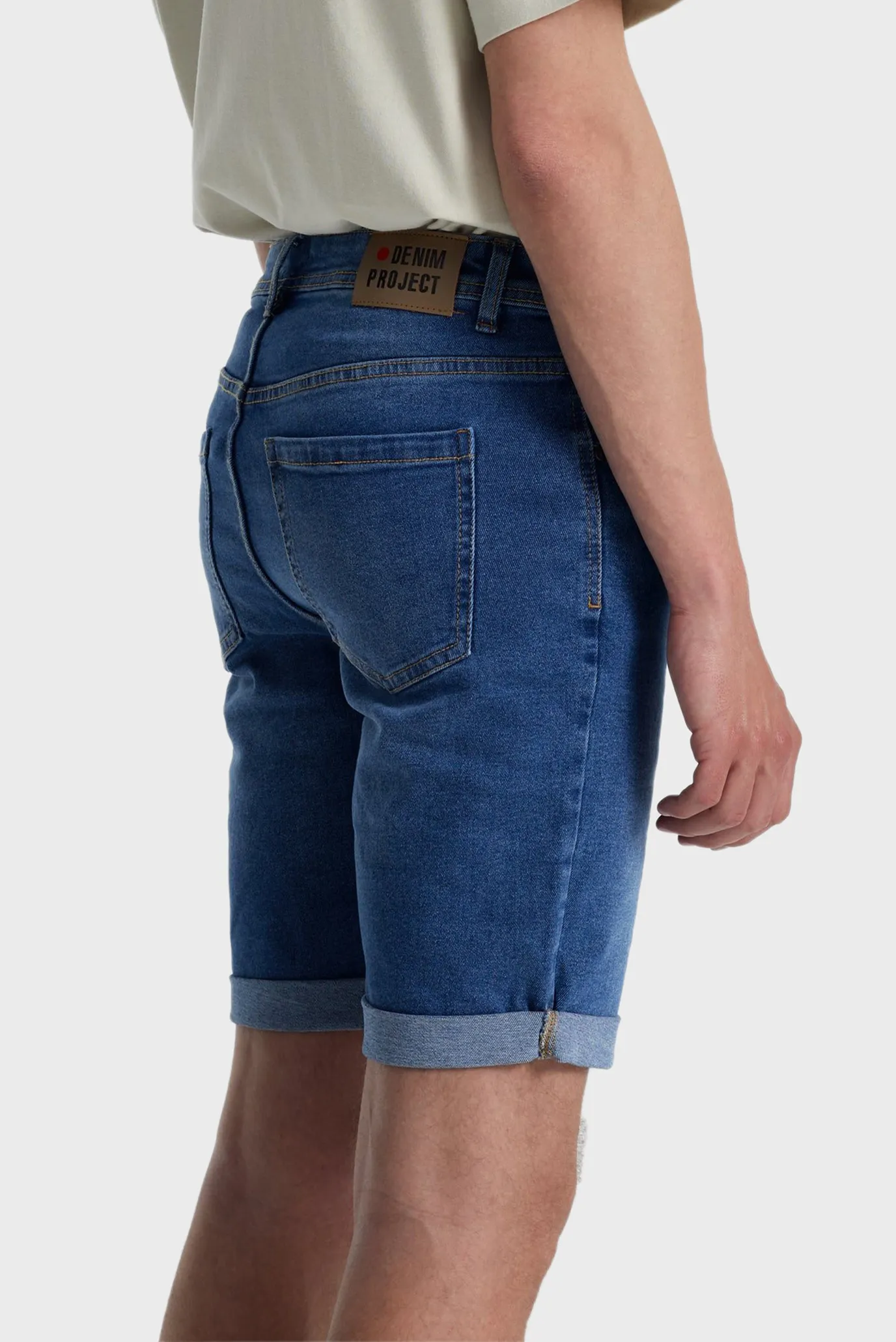 Мужские темно-синие джинсовые шорты Mr. Orange 4