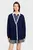 Жіночий темно-синій вовняний кардиган