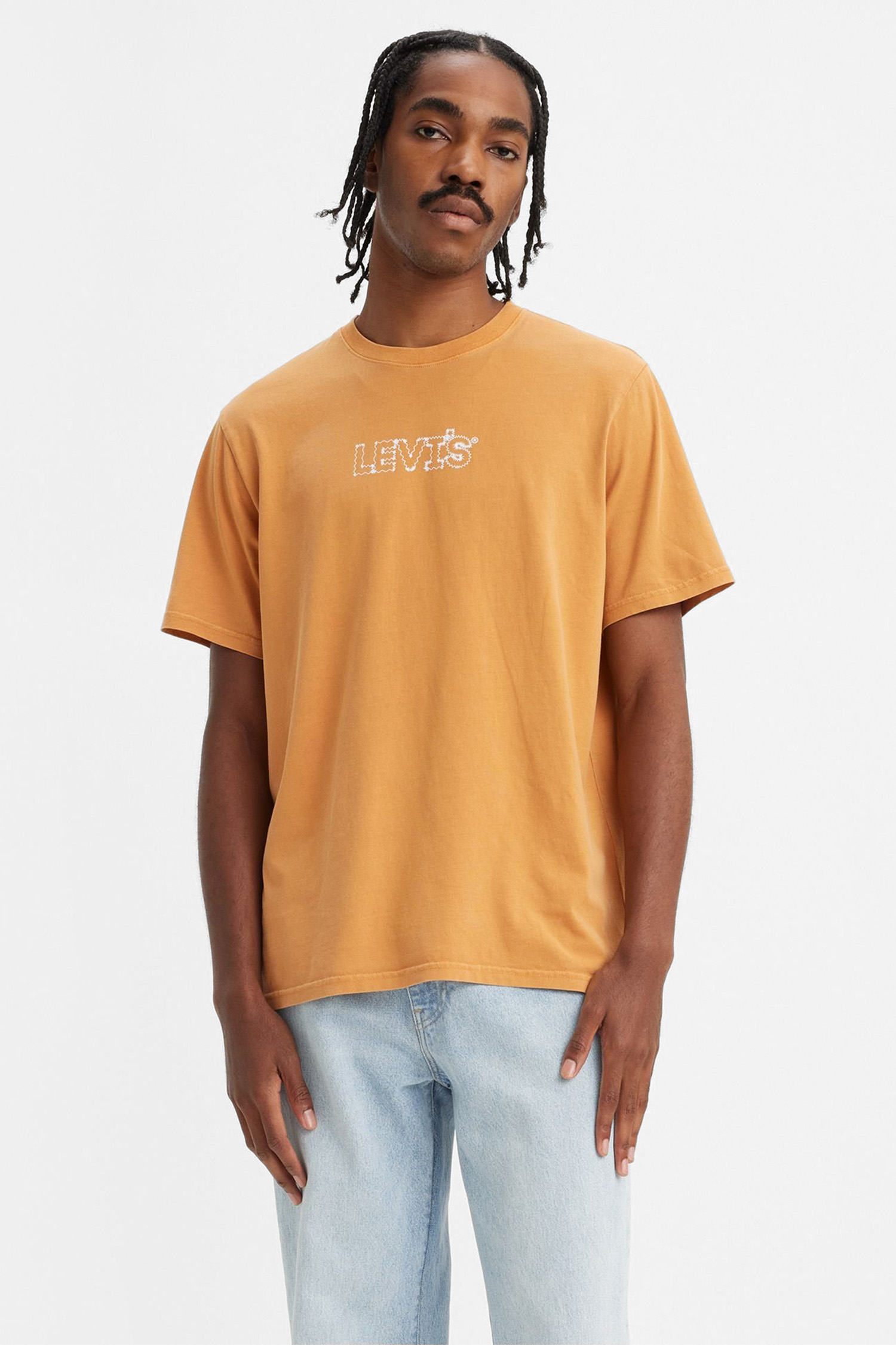 Чоловіча помаранчева  футболка 1