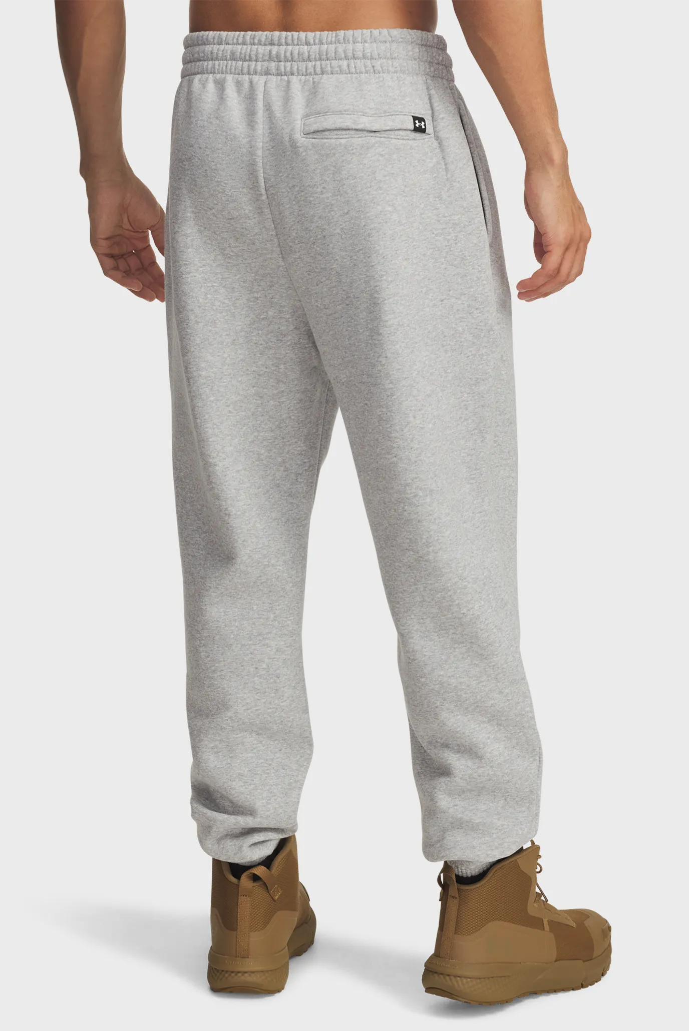 Чоловічі сірі спортивні штани UA Icon Flc Graphic Jgr 3