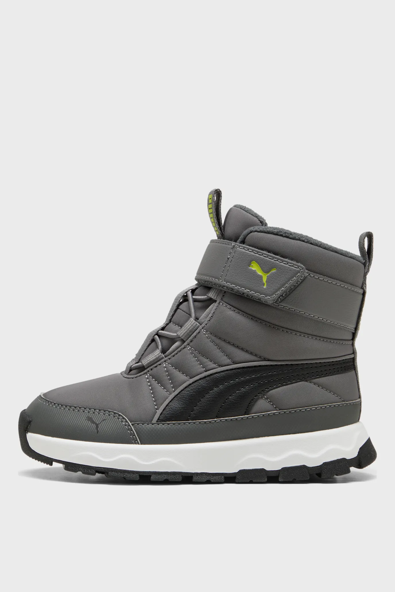 Детские серые хайтопы PUMA Evolve Kids’ Boots 3