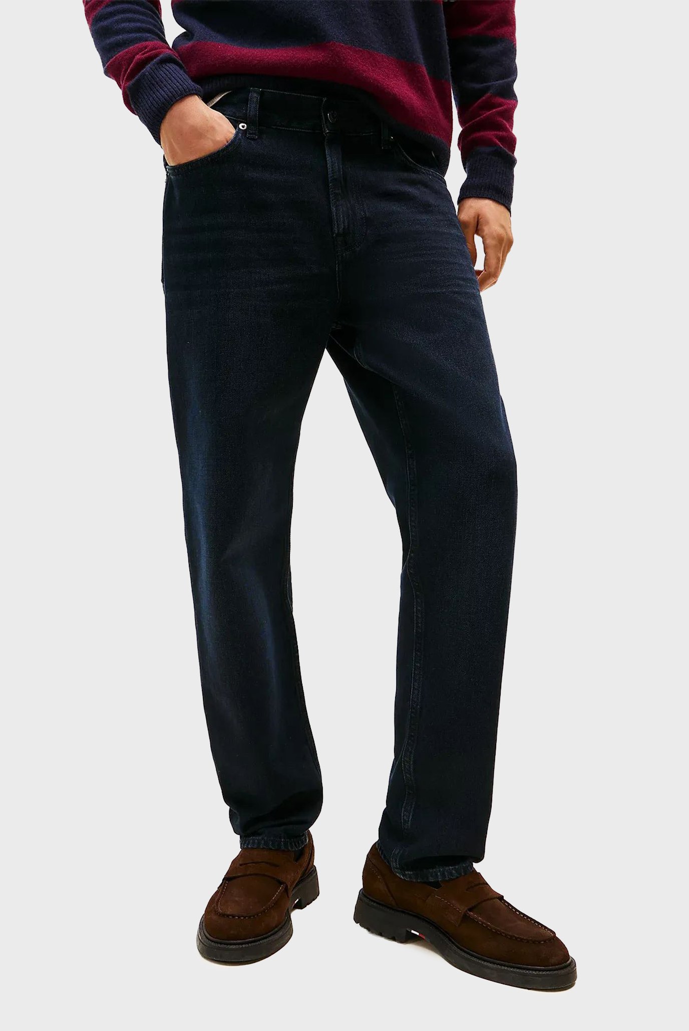 Мужские темно-синие джинсы TAPERED HARLEM Синий 40-32 Tommy Hilfiger MW0MW40357 Мужские темно-синие джинсы TAPERED HARLEM Синий 40-32 Tommy Hilfiger MW0MW40357
