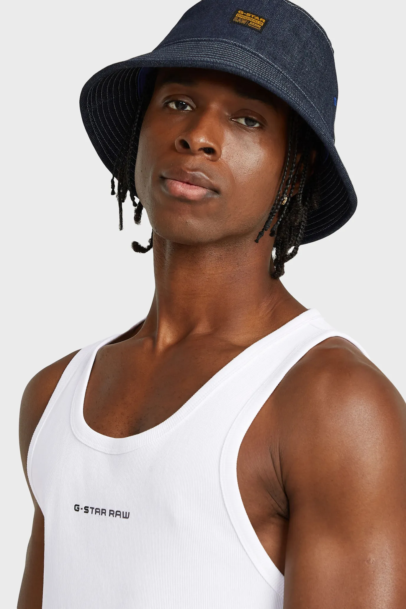 Чоловіча біла майка Rib 4