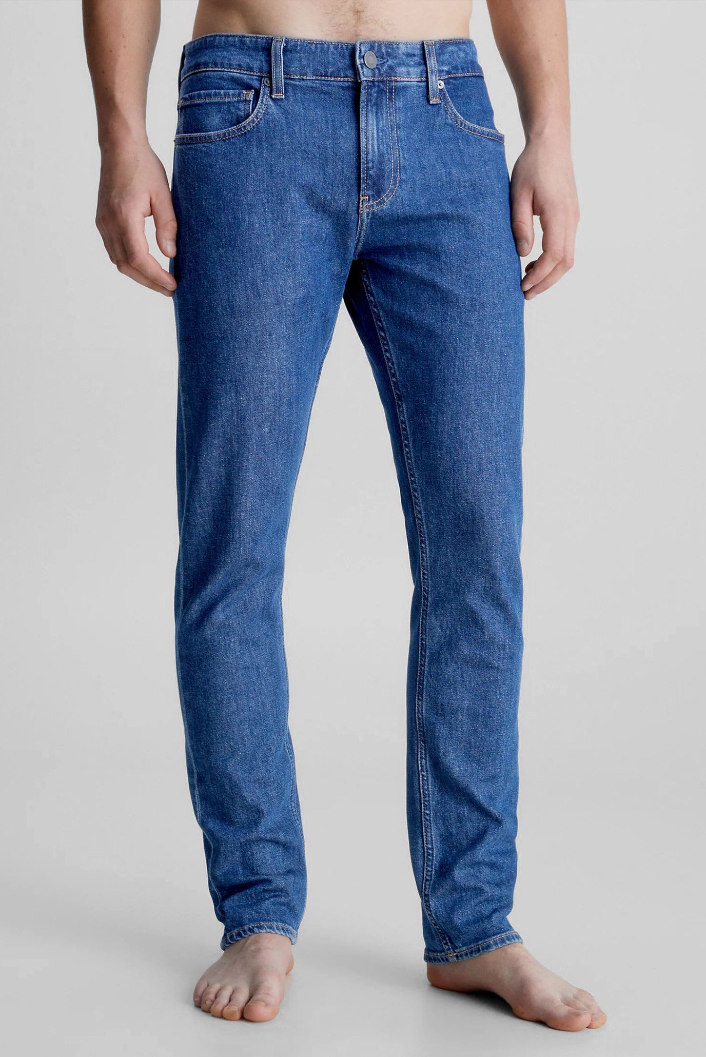 Мужские синие джинсы SLIM FIT MID BLUE 1
