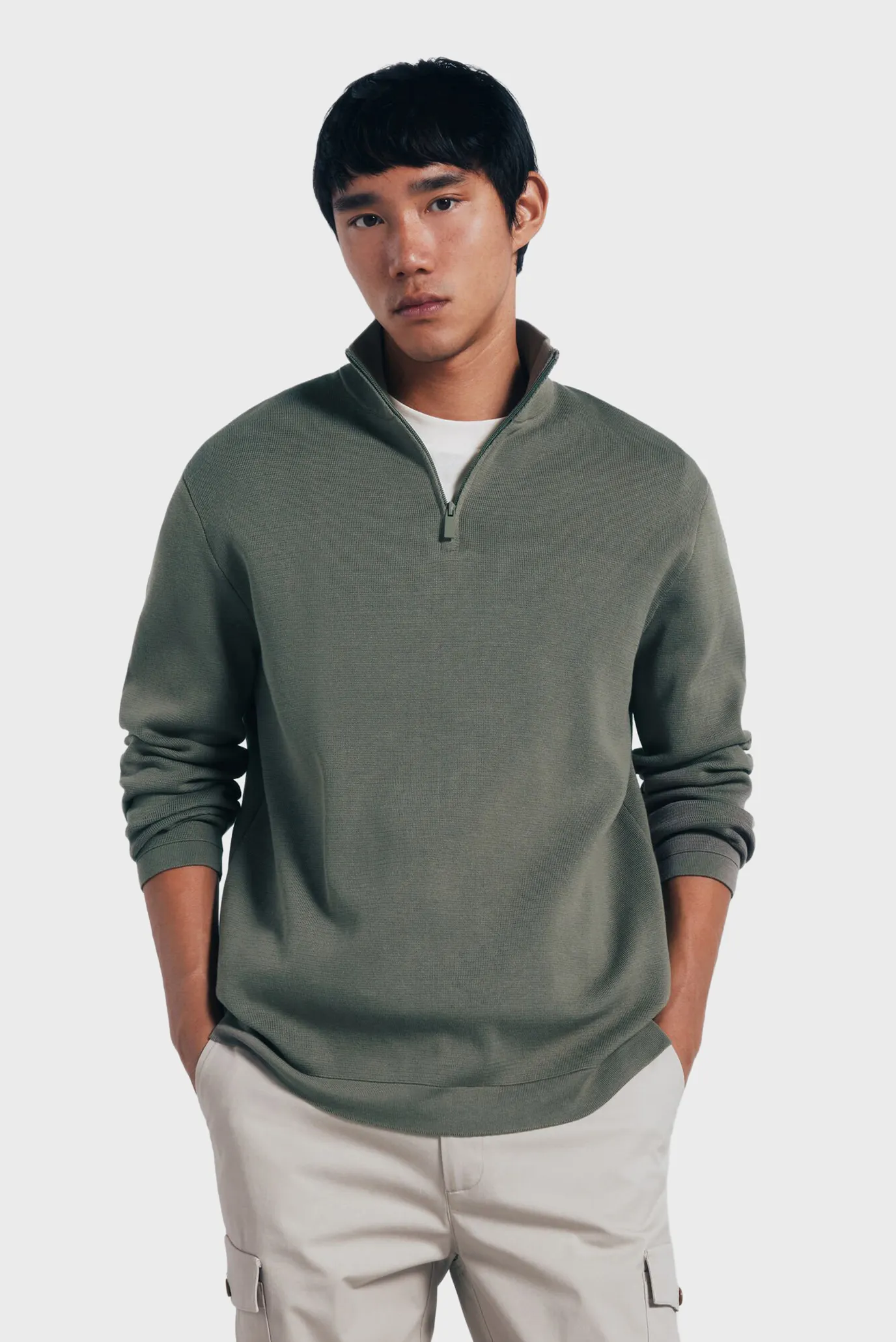 Чоловіча оливкова кофта Milano 1