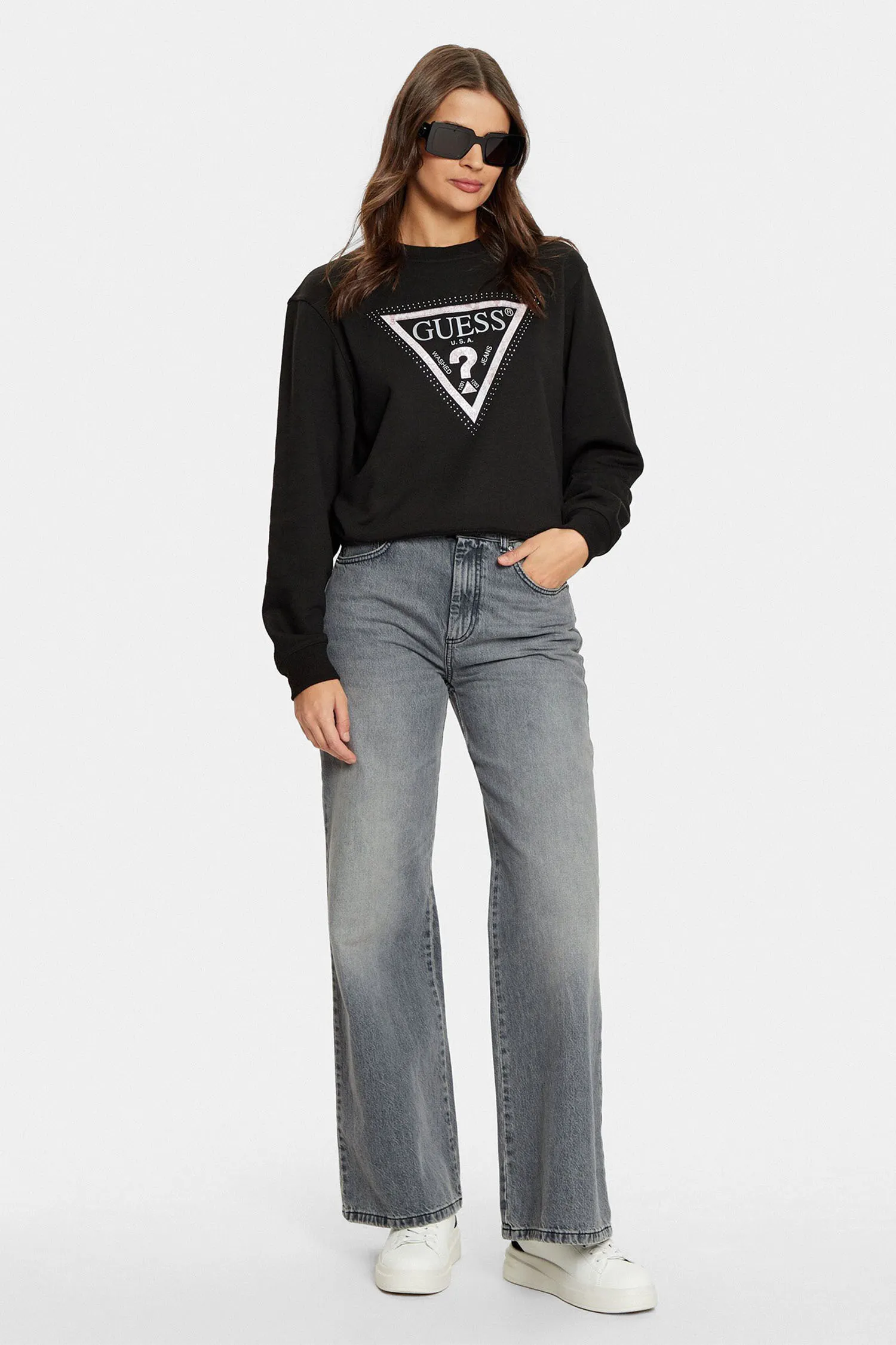 Женский черный свитшот 5