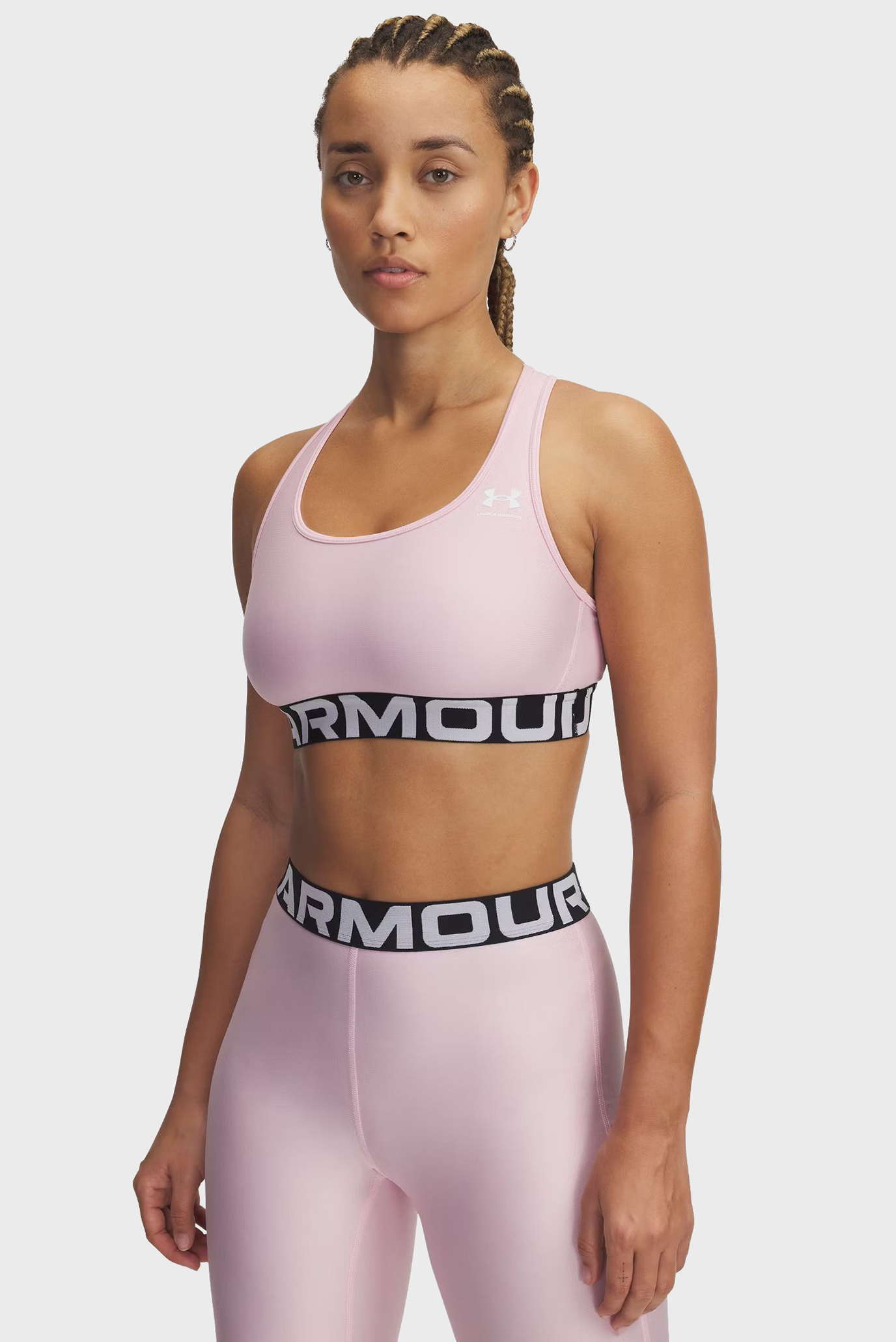 Женский розовый топ UA HG Mid Branded Розовый XS Under Armour 1383544-647 Женский розовый топ UA HG Mid Branded Розовый XS Under Armour 1383544-647