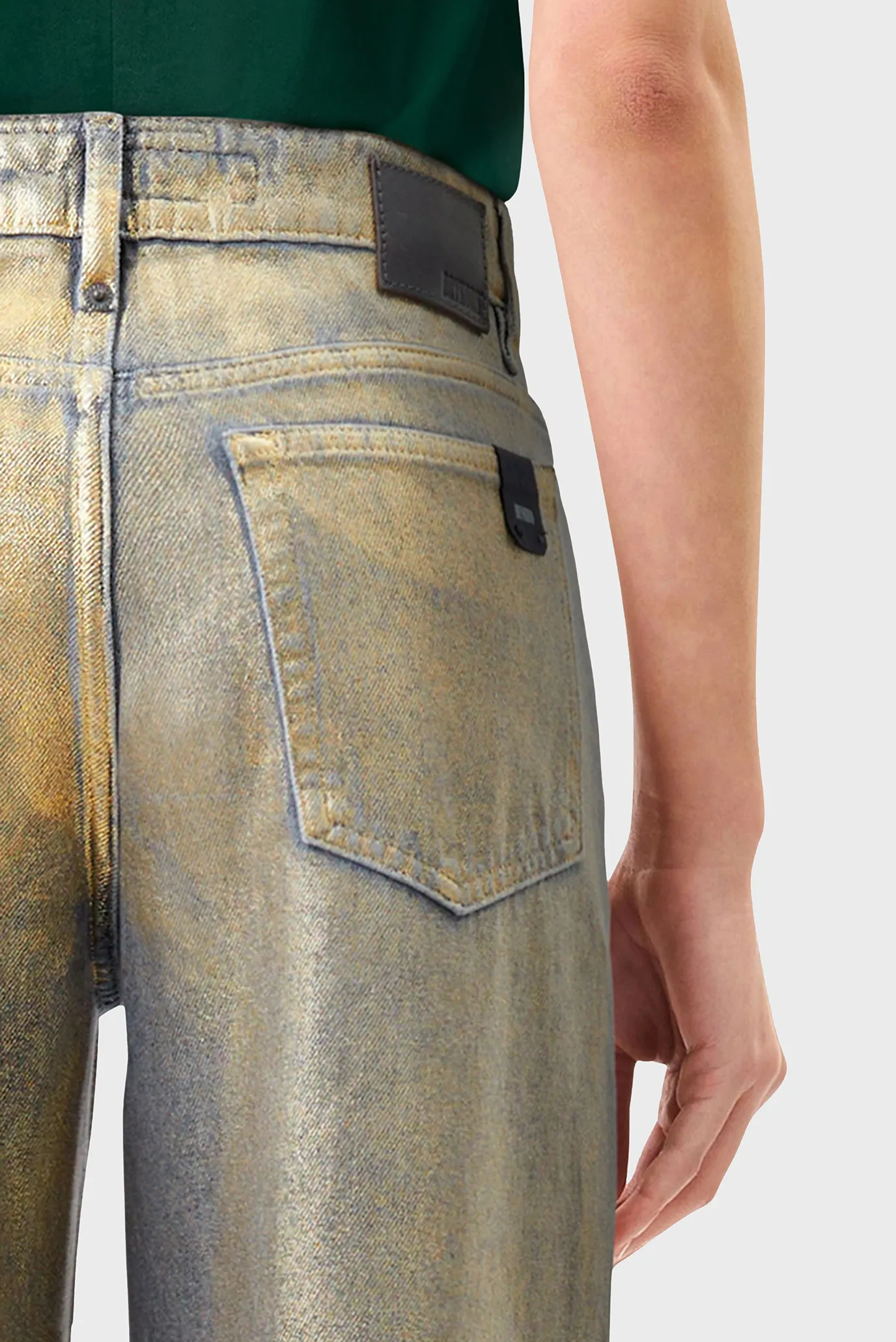 Жіночі золотисті джинси MEDLEY 7