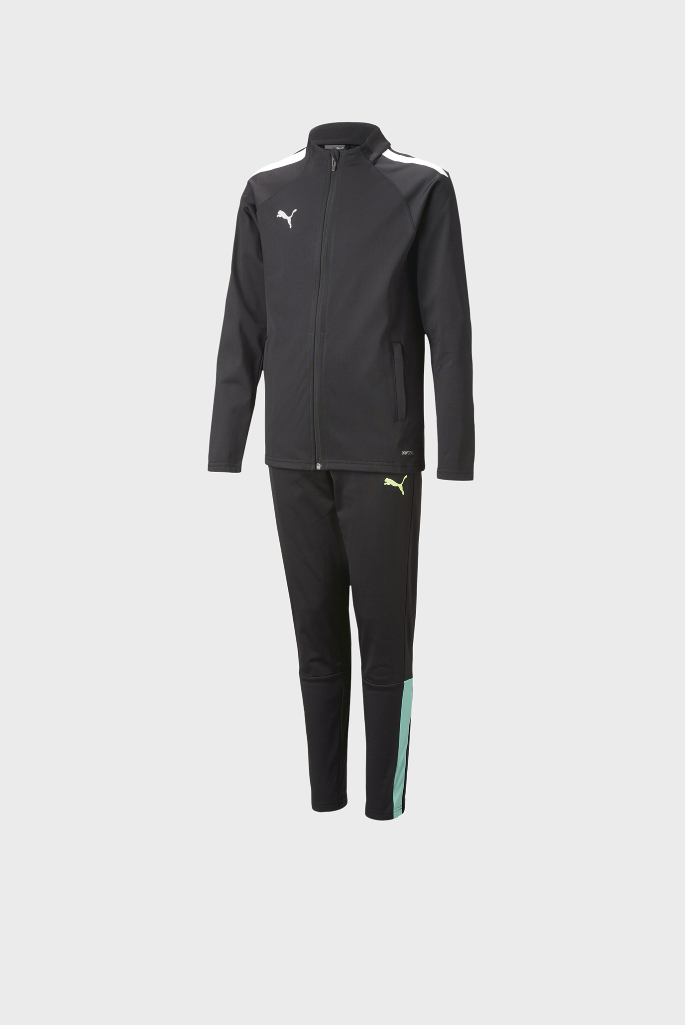 Детский черный спортивный костюм (кофта, брюки) teamLIGA Tracksuit Youth 1