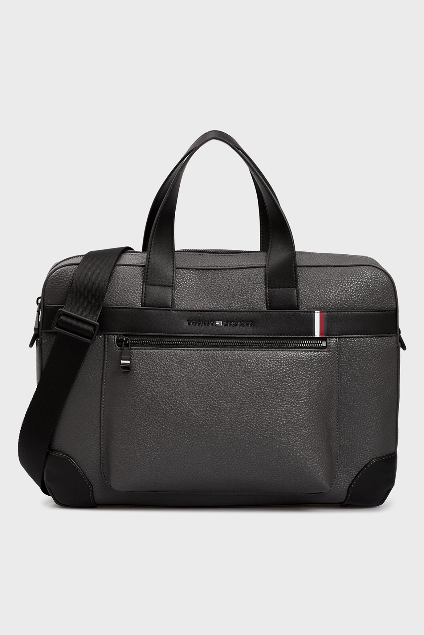 Чоловіча сіра сумка для ноутбука Tommy Hilfiger AM0AM10274 — MD-Fashion