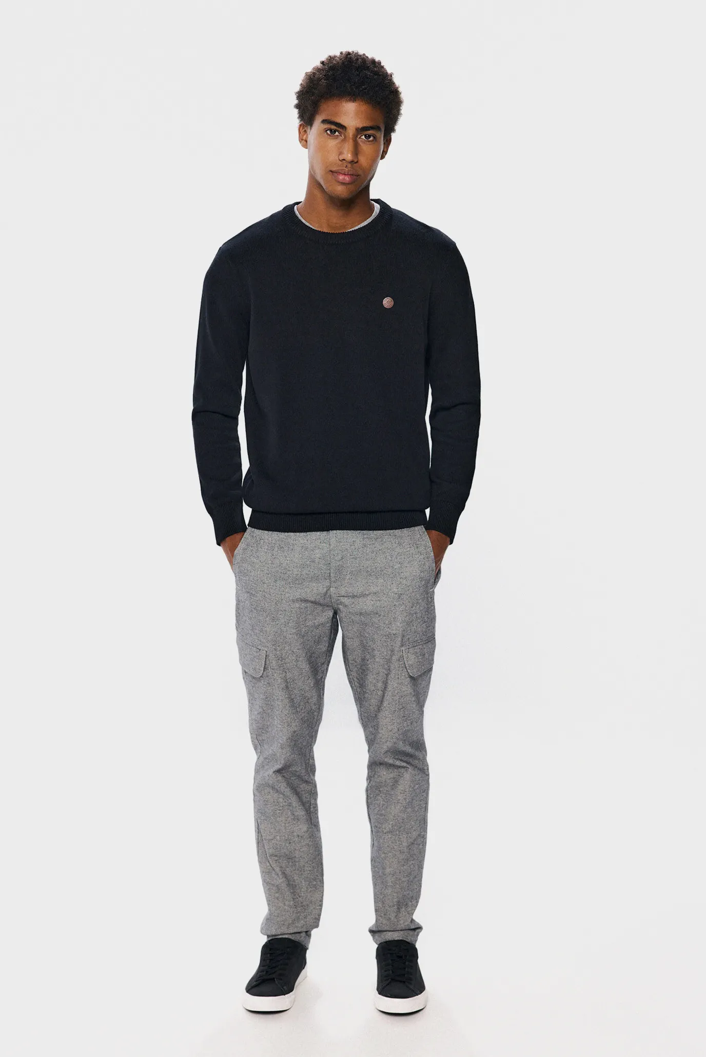 Мужской черный джемпер 4